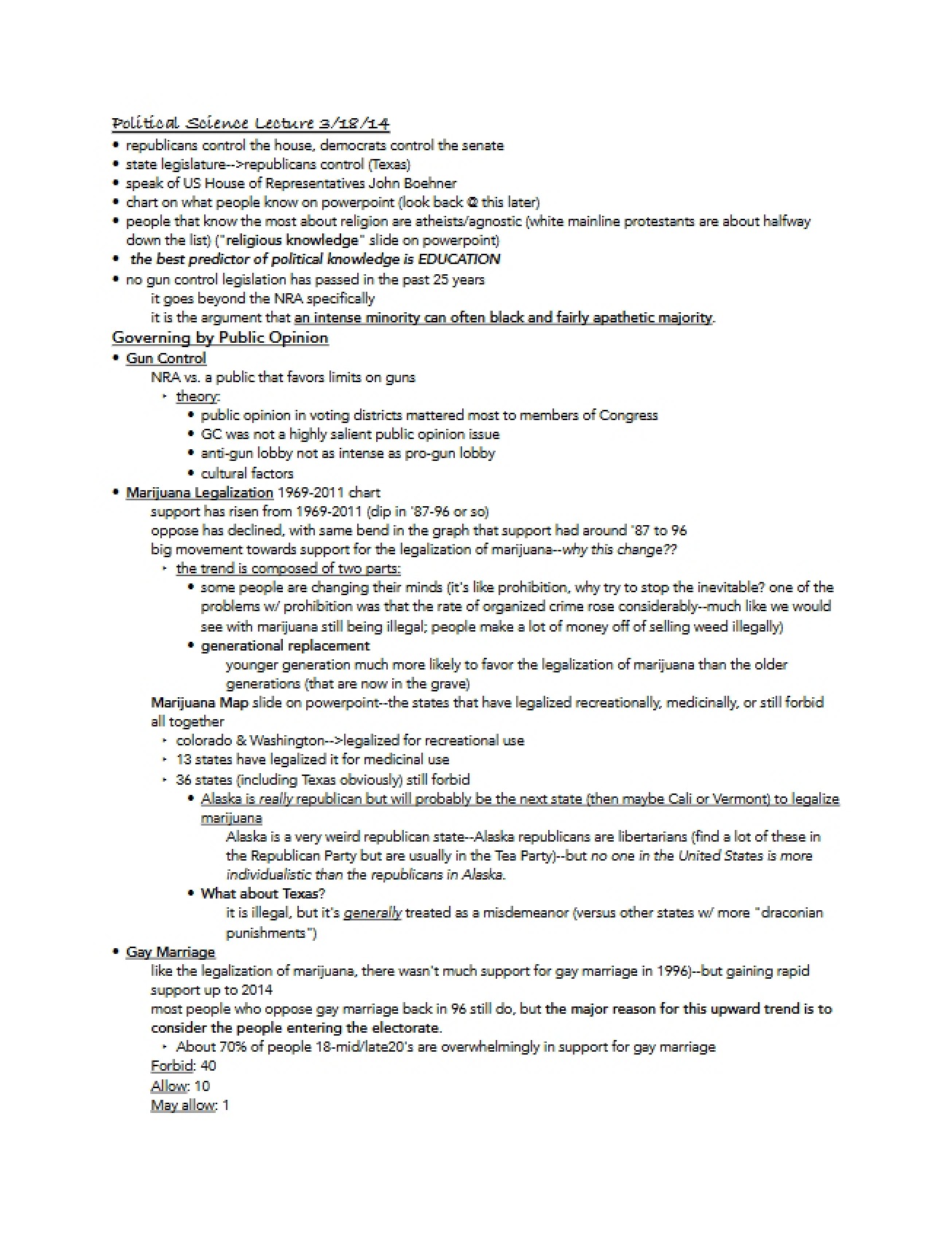 Notes from March 18, 2014