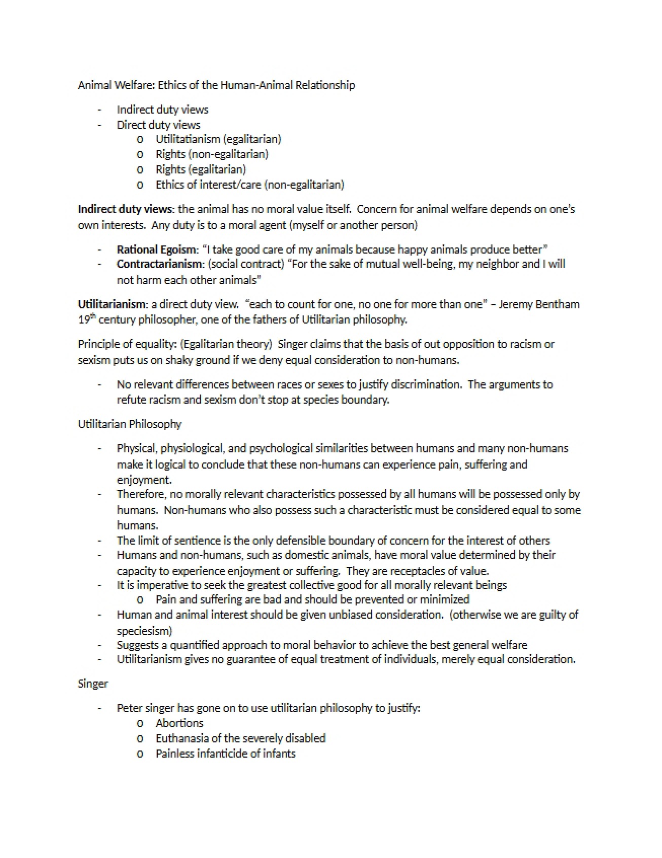 Animal Welfare Ethics of the Human-Animal Relationship