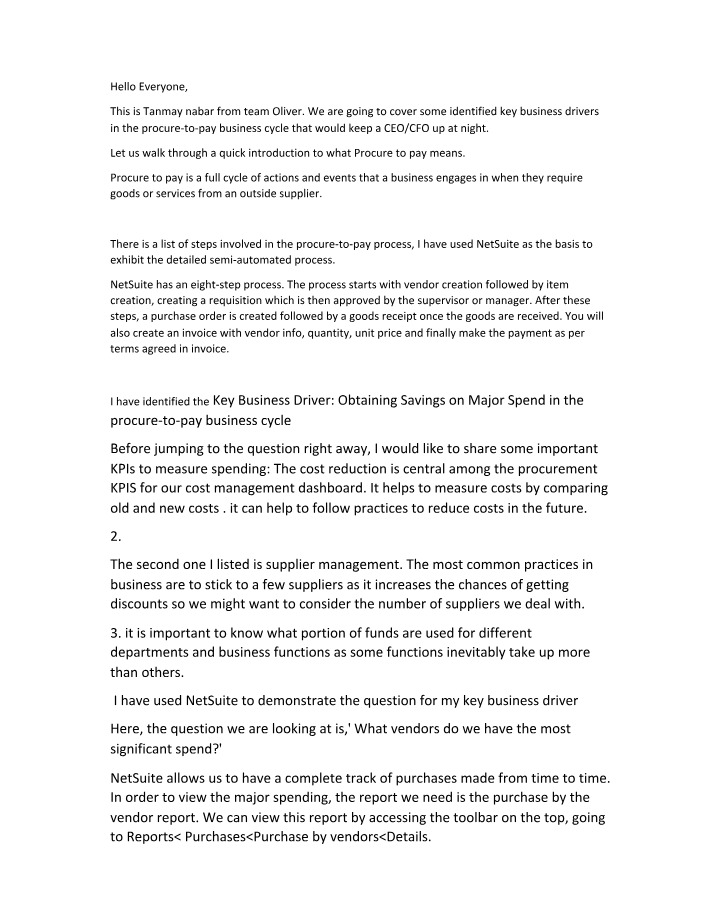 Presentation Notes