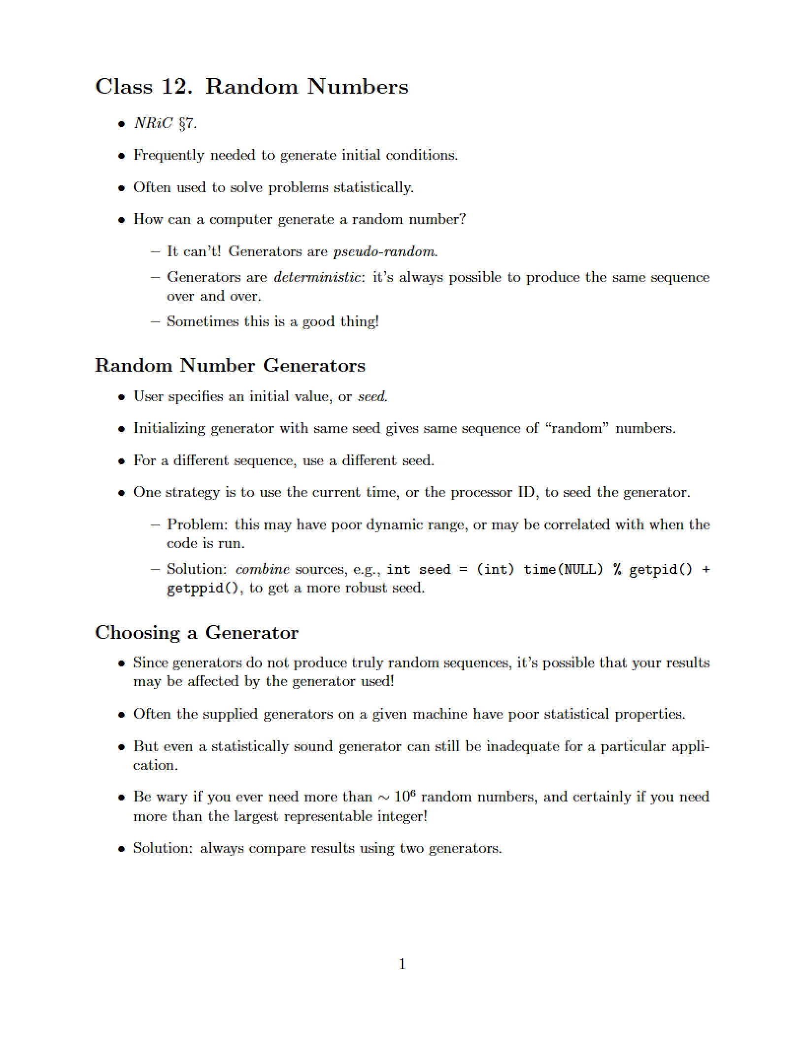 Numbers Random
