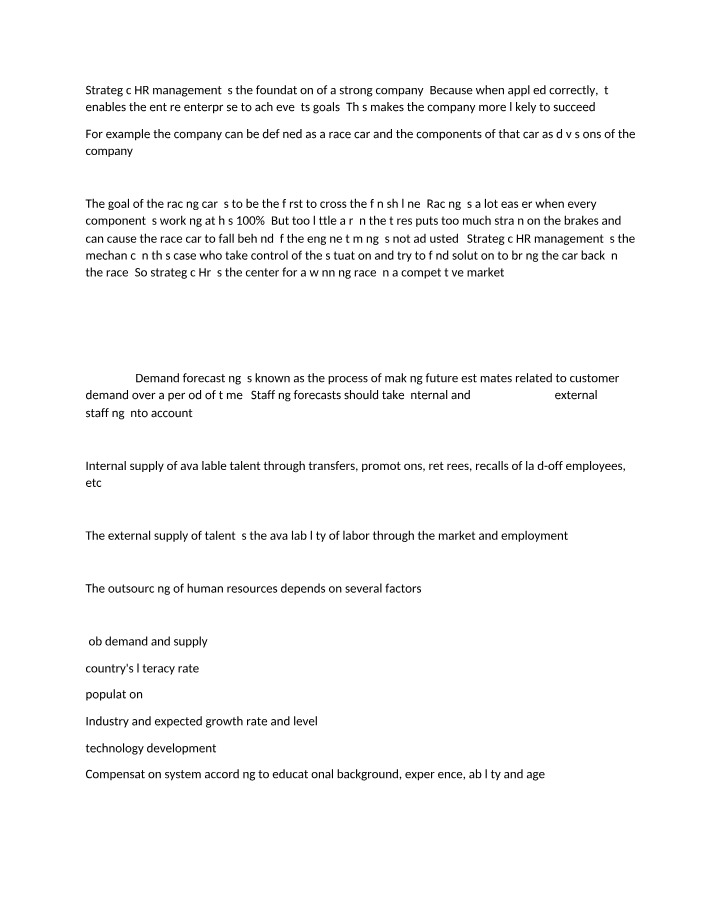 Strategic Management in HR