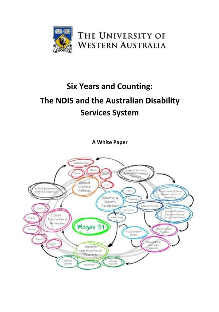White Paper on NDIS and Australian Disability Services System