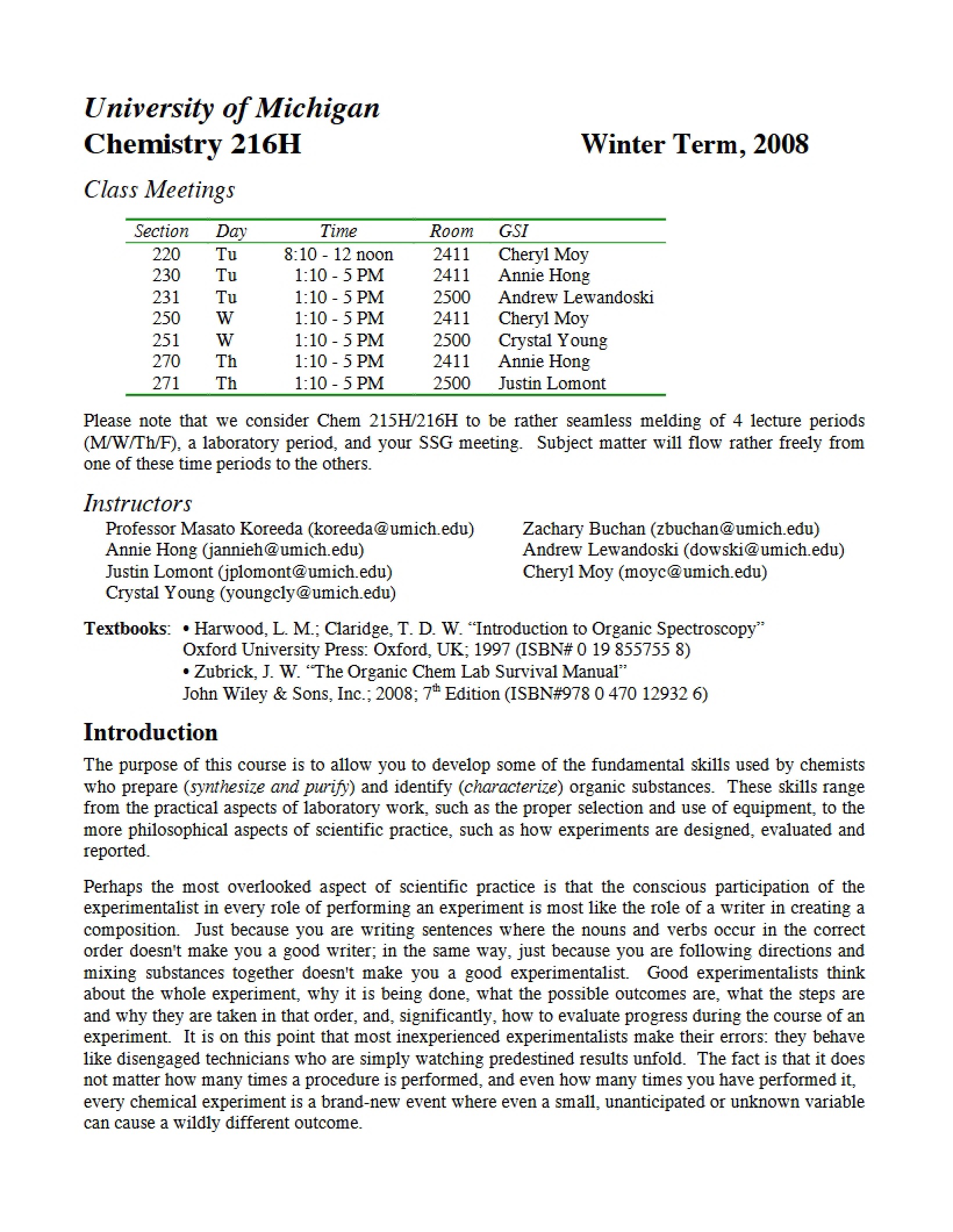 Lecture Note