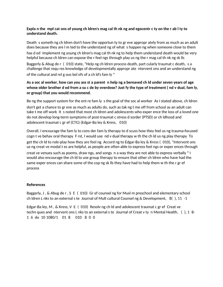 Impact of Magical Thinking on Children