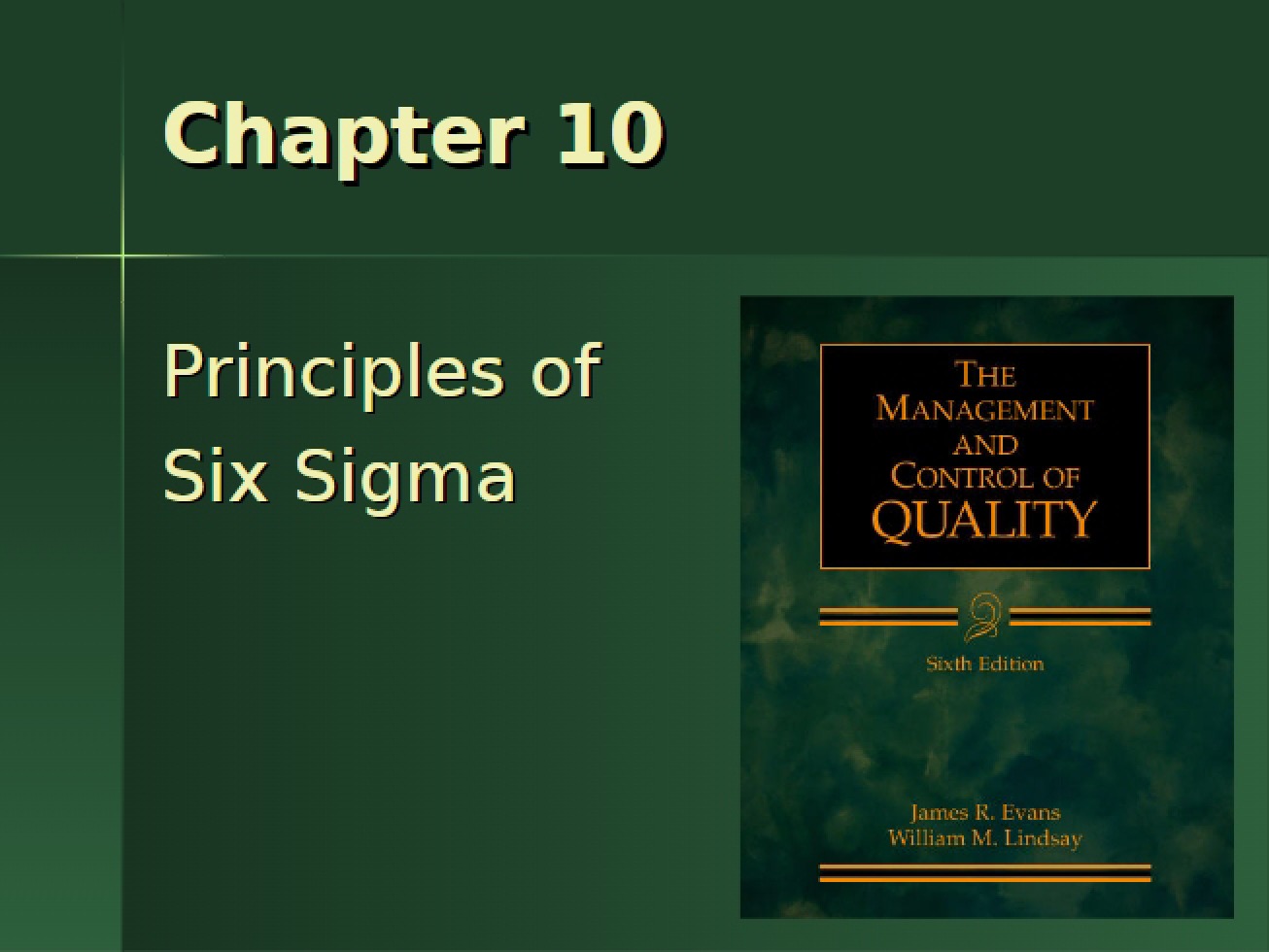 Six Sigma Principles