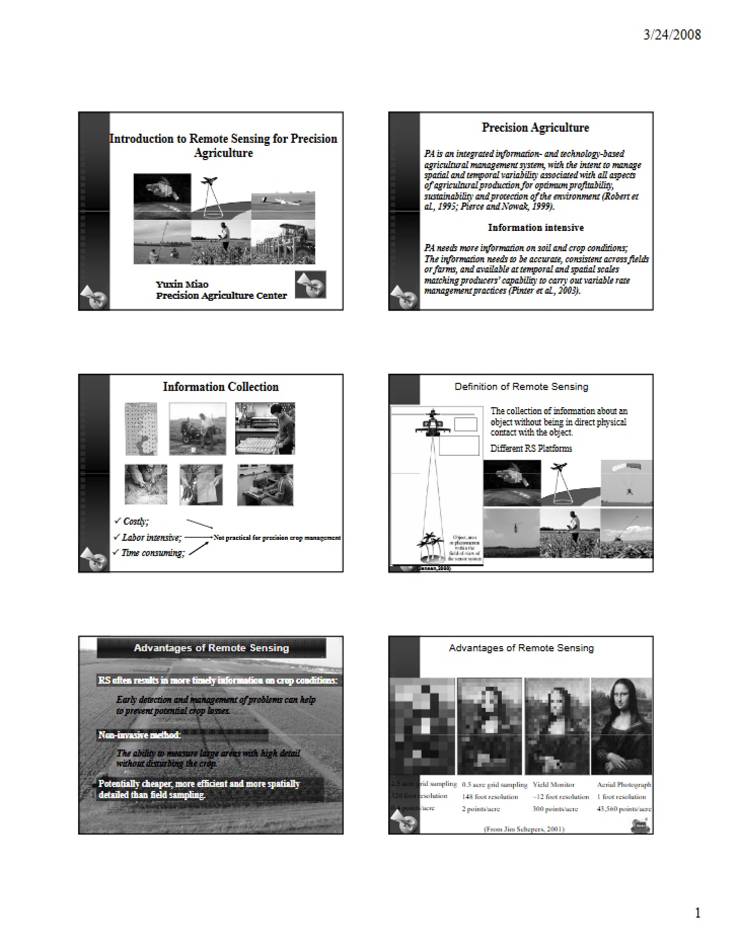 Remote Sensing Basics for Precision Ag