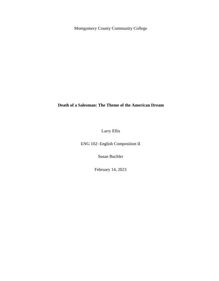 Tragic Distortions of the American Dream in Death of a Salesman