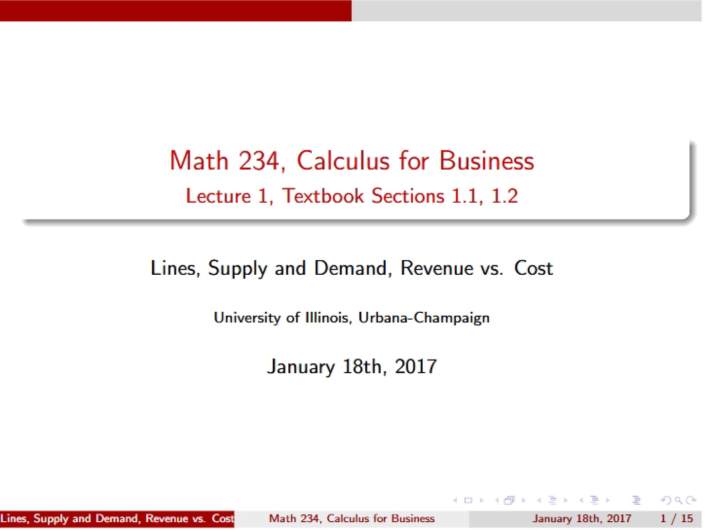 Xu Lecture 01