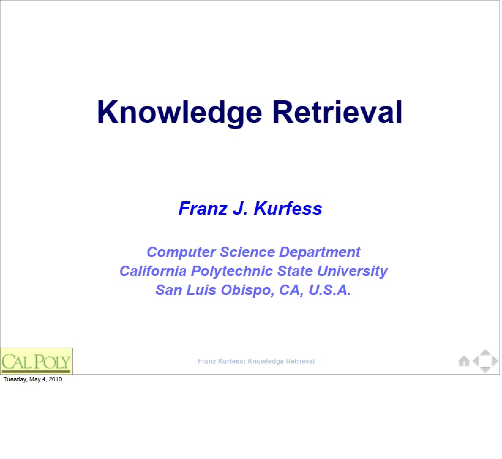 KM Lecture 3
