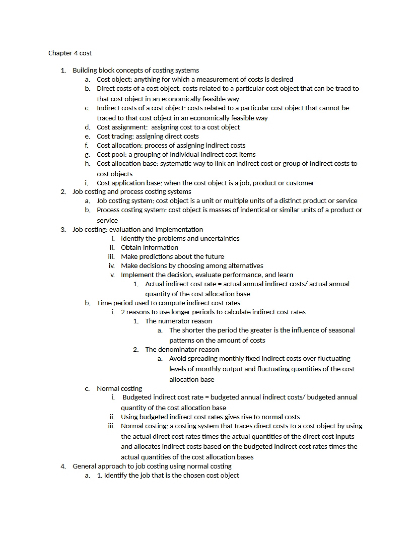 Cost Accounting Chapter 4