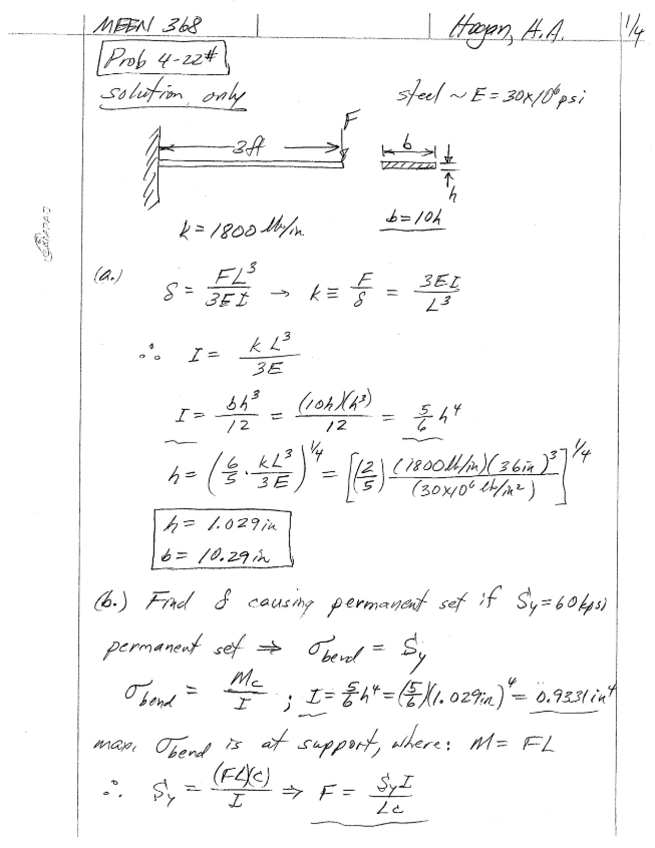Problem 4-22 (Corrected)