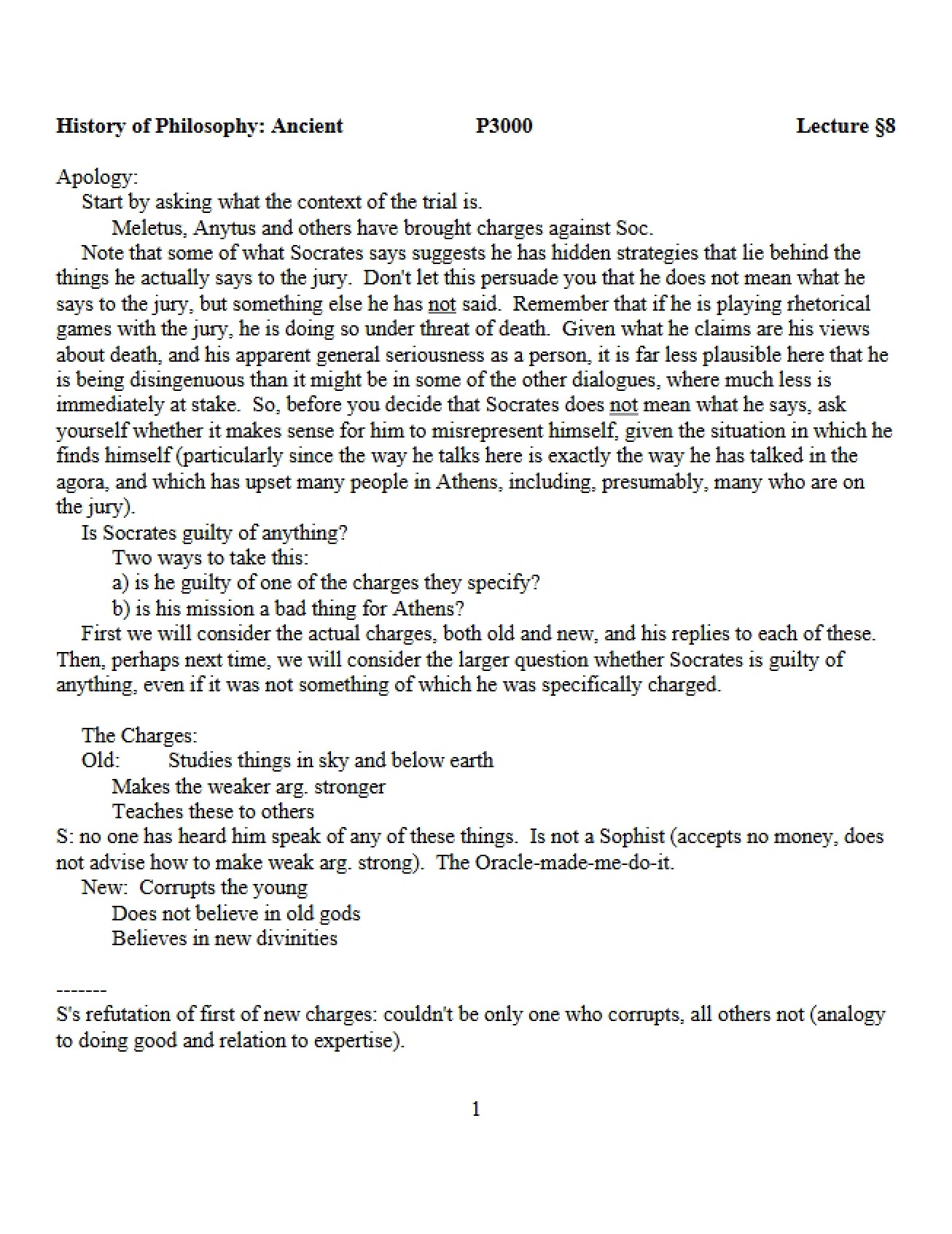 Socrates' Apology