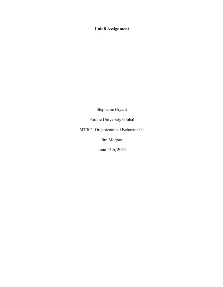 Assignment on Effective Communication in Organizational Behavior