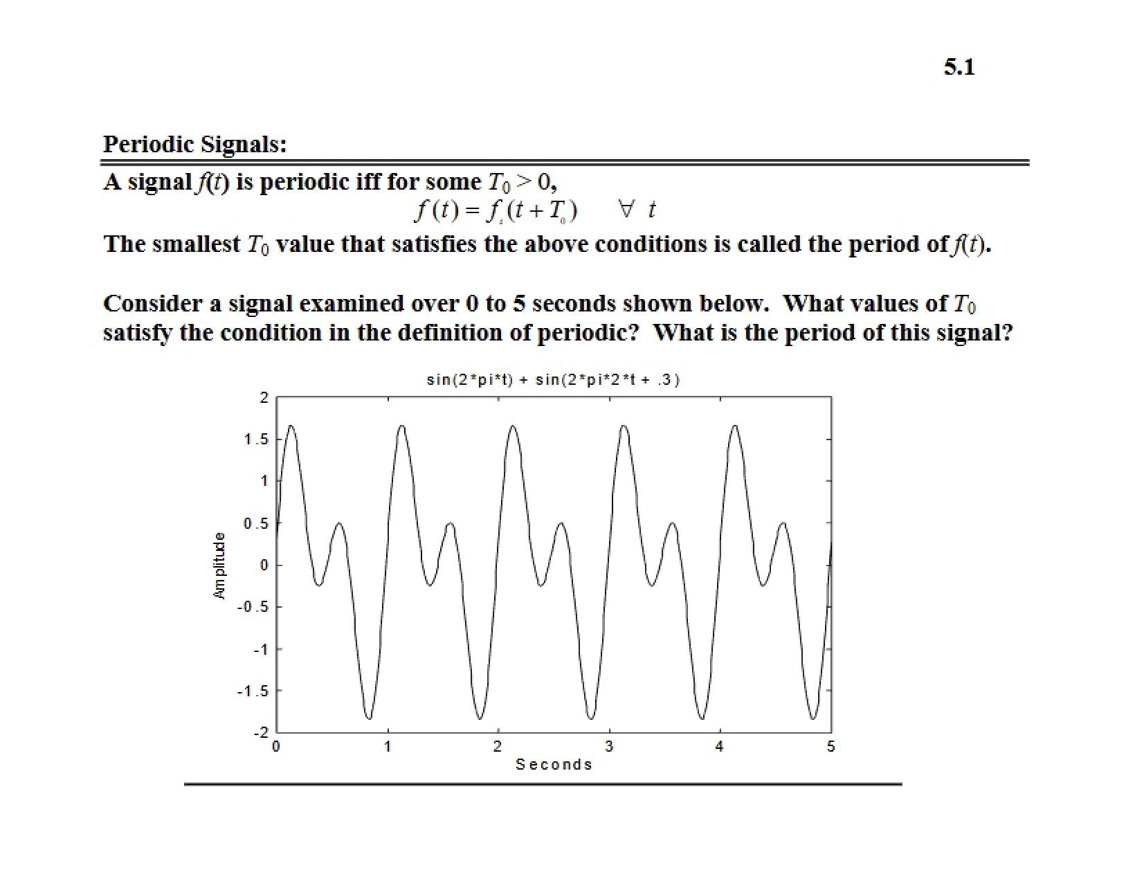 Signals Periodic