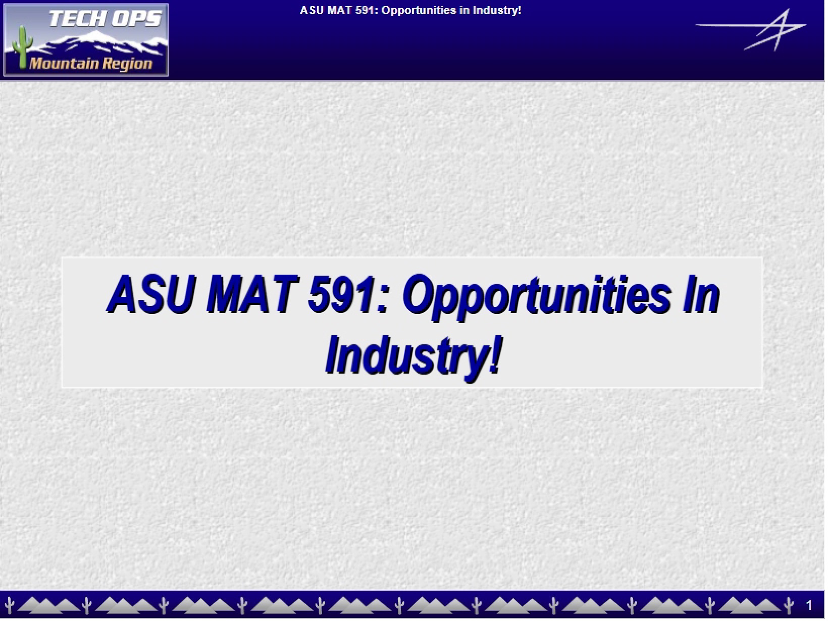 Industry Opportunities Introduction
