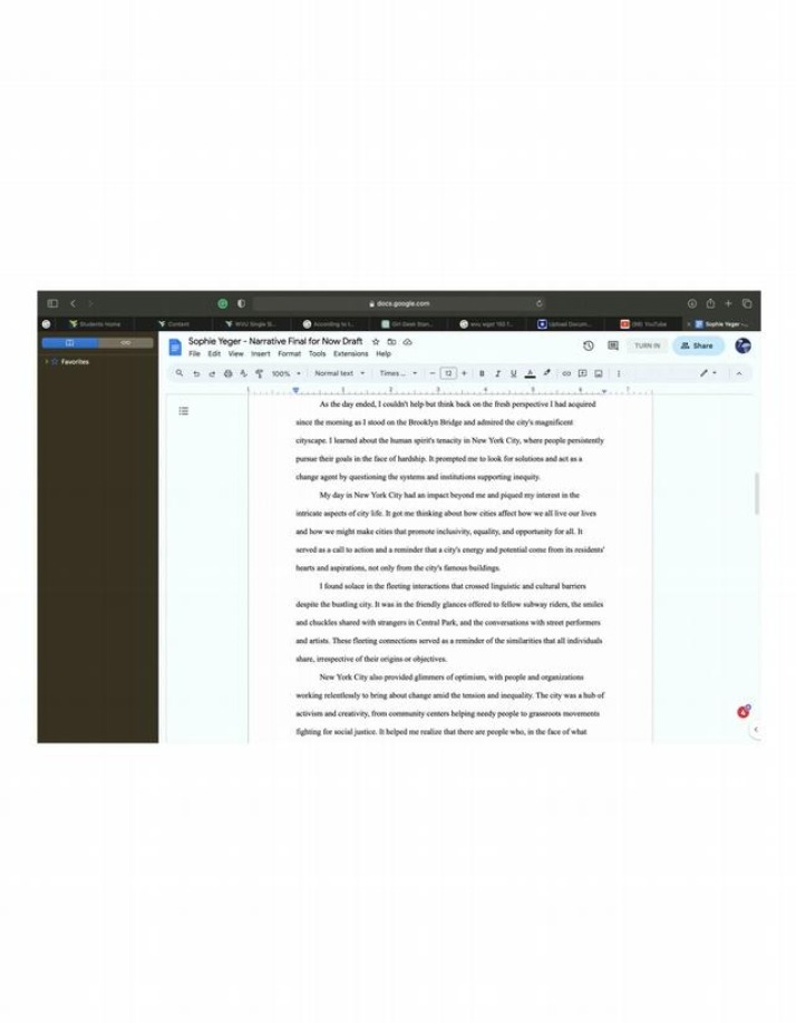 Sophie Yeger Narrative Final Draft C