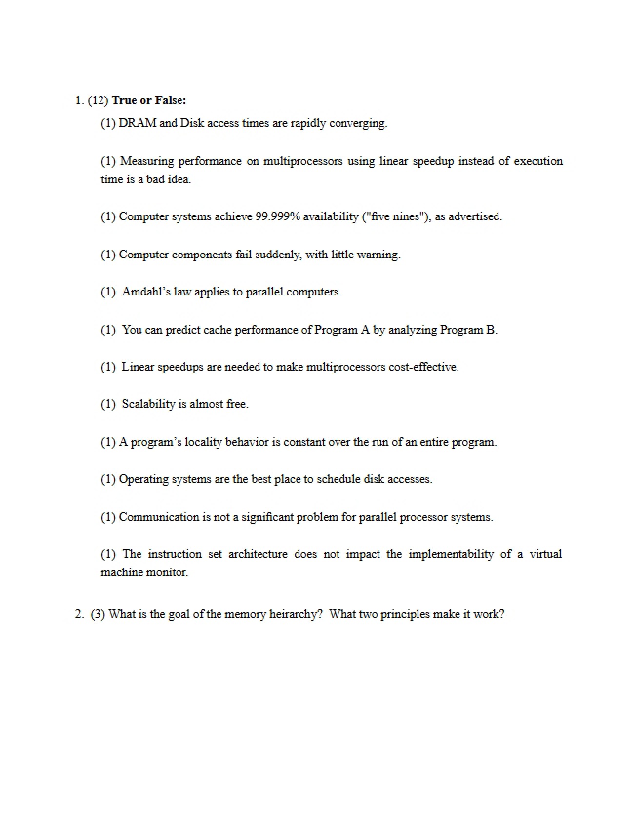 Notes for Study II