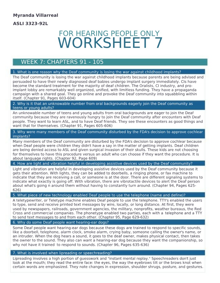 ASLI3323 Worksheet 7