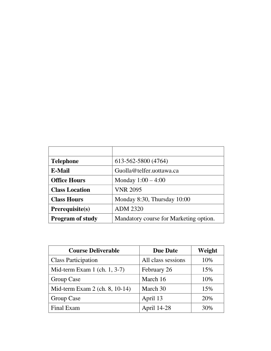 ADM 3326 M Syllabus - Advertising and Sales Promotion Management
