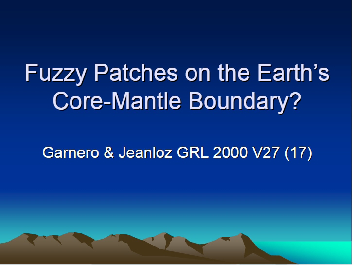 Core-Mantle Boundary Fuzzy Patches