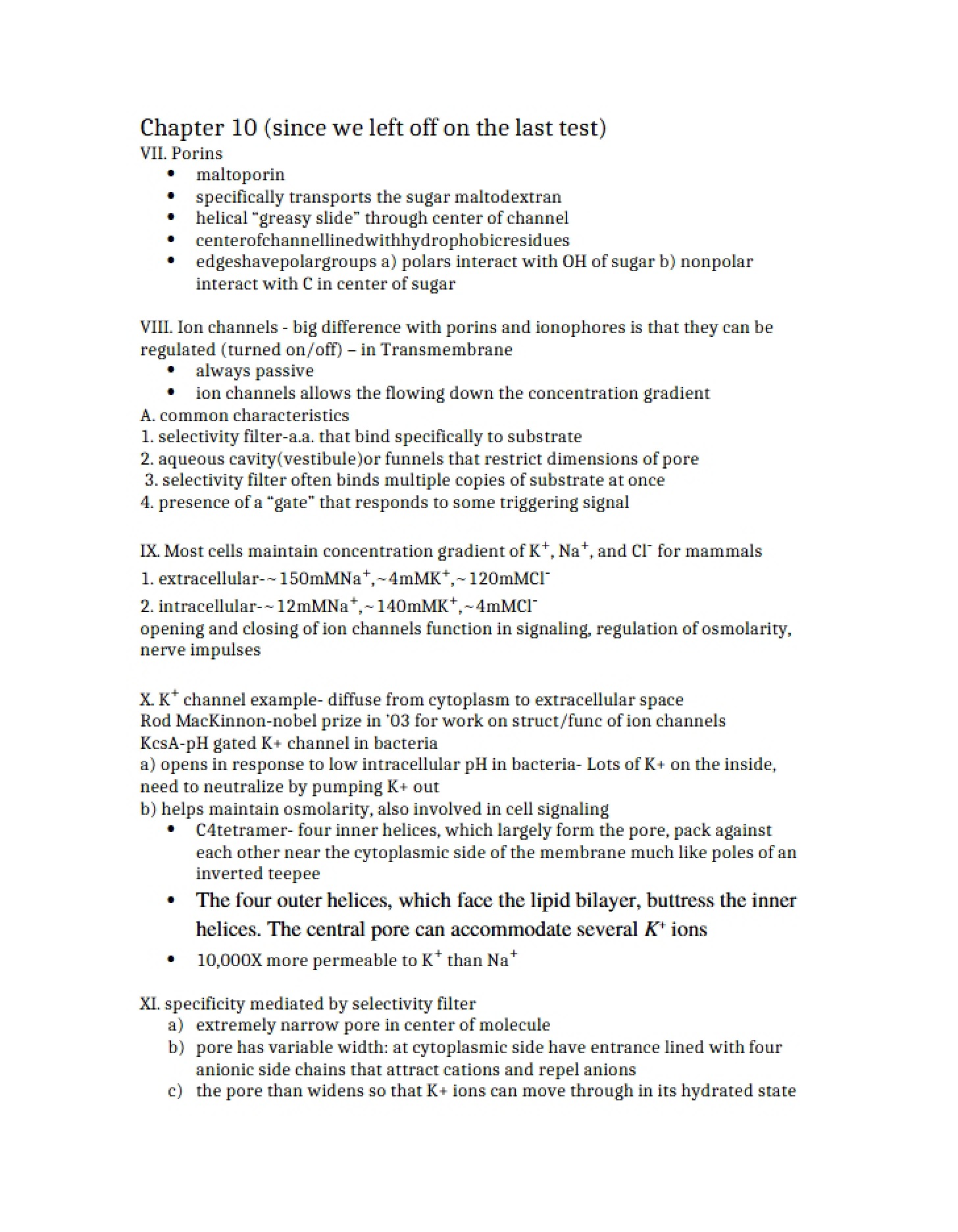 Chapter Ten Review and Key Concepts