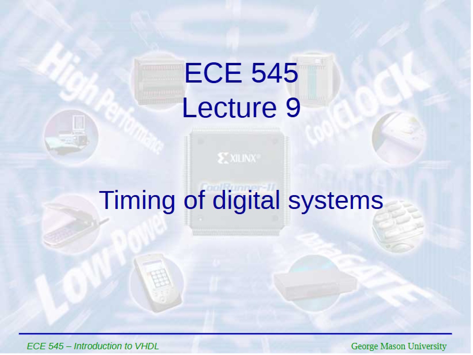 Lecture 9 Digital System Timing