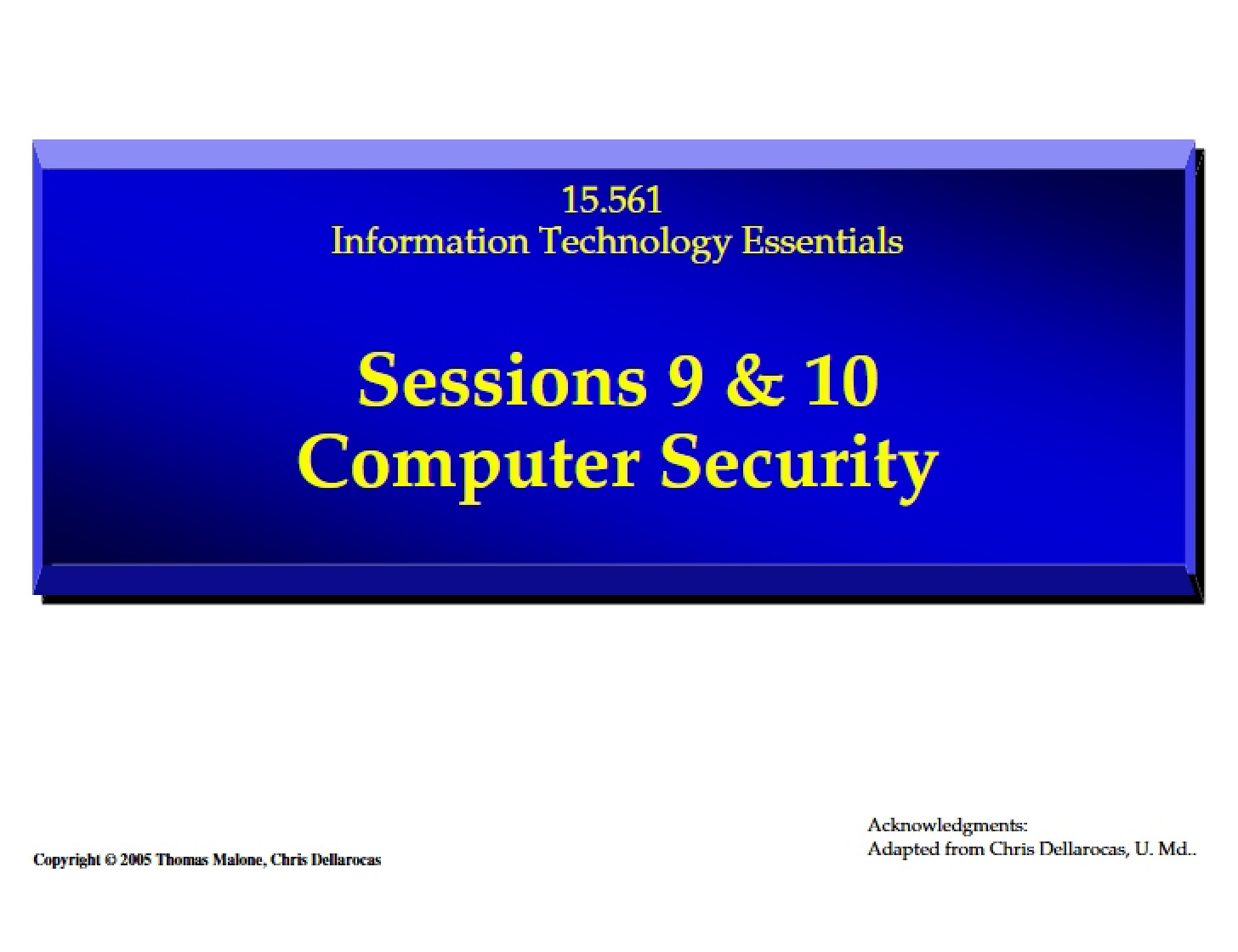 Systems of Information