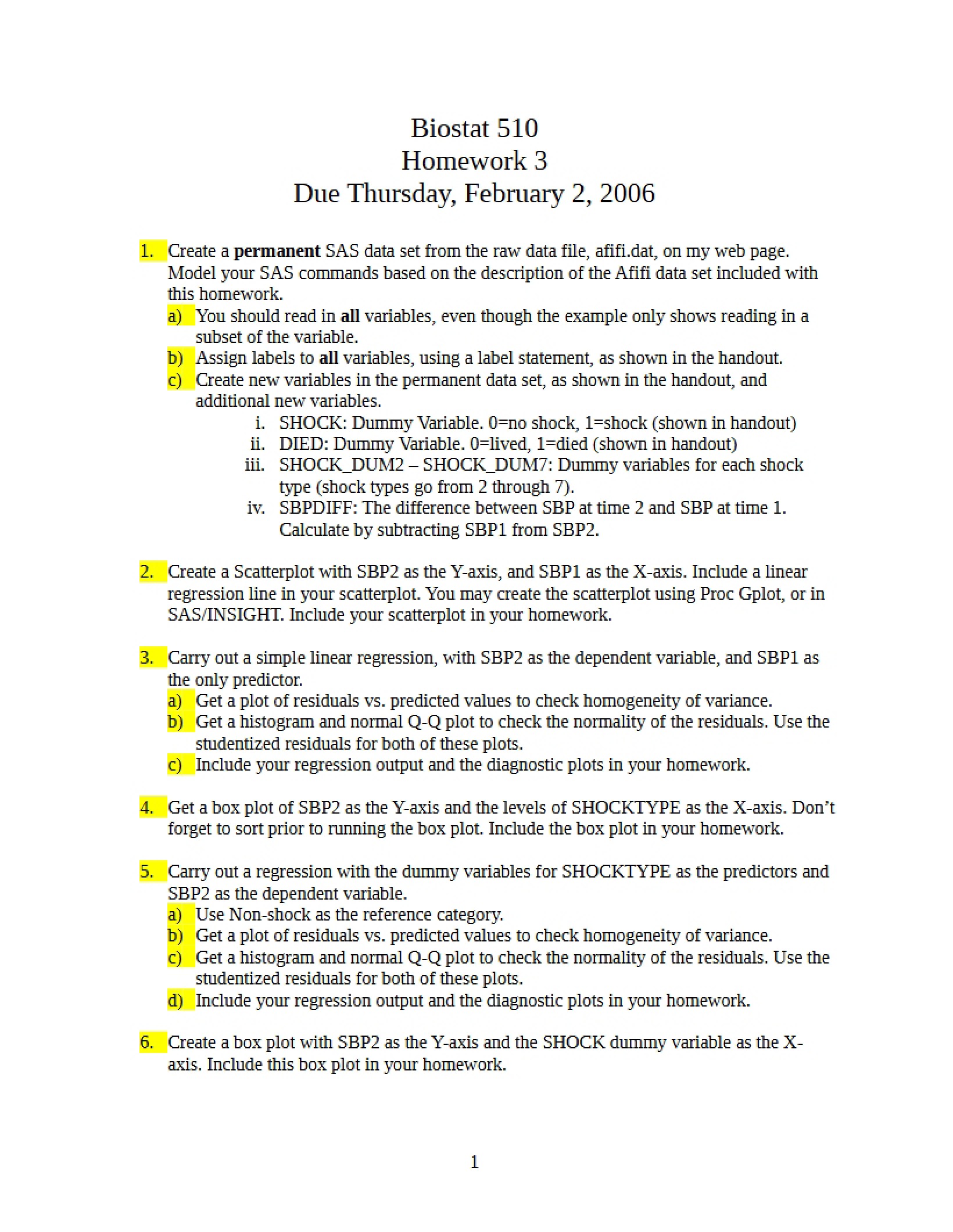 Homework Assignment Three