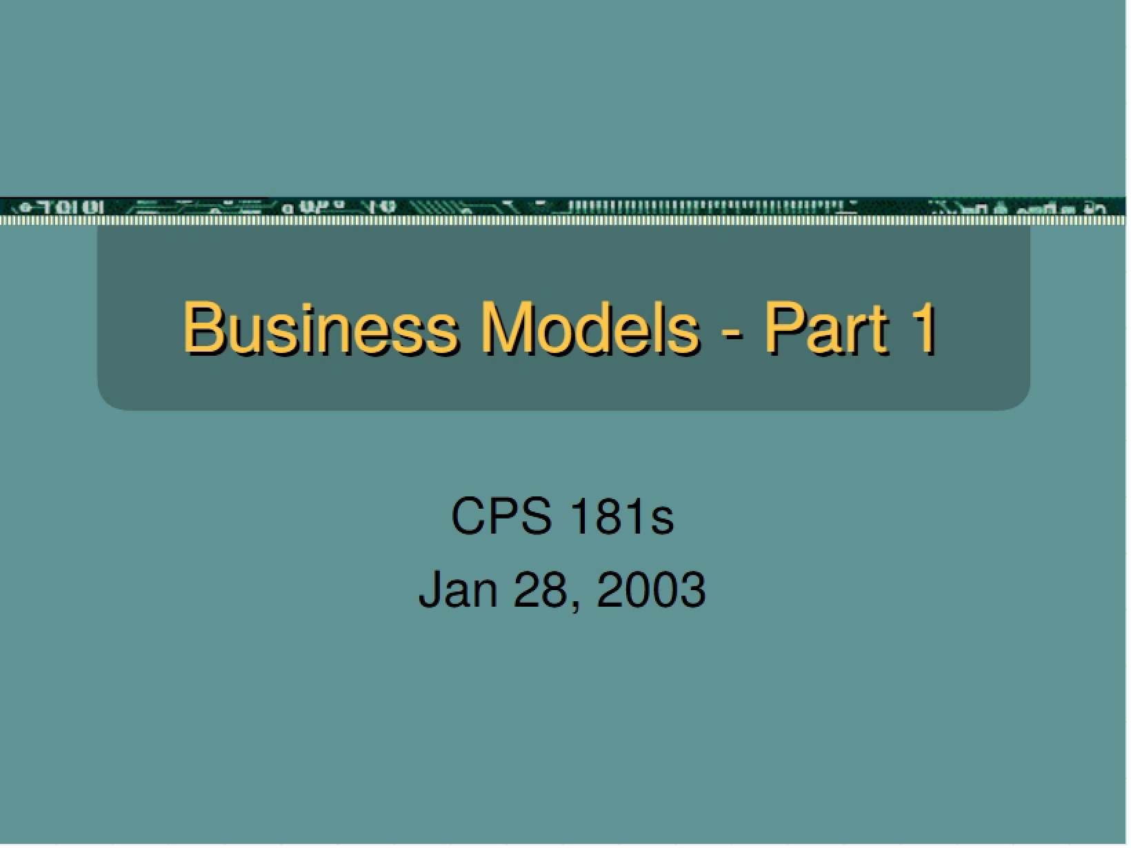 Business Model Concepts