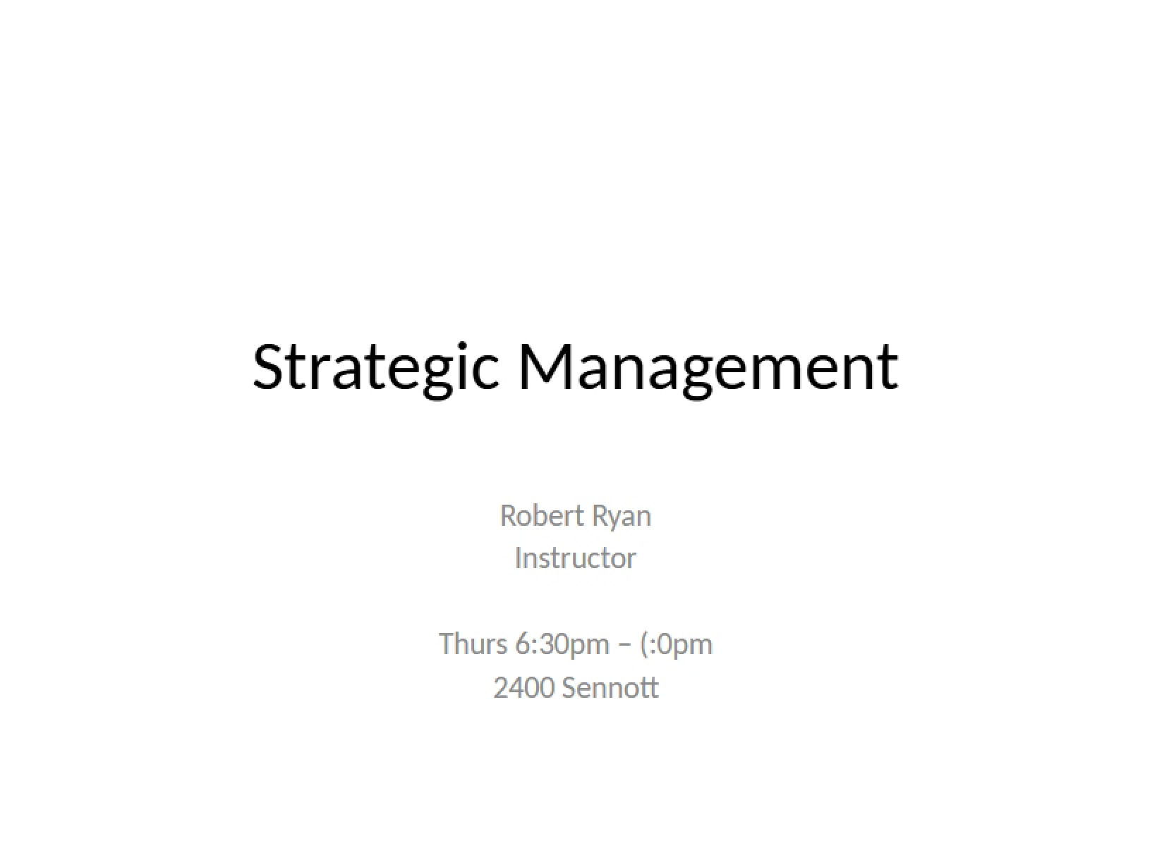 Overview Slides 1 (Fall 2012)