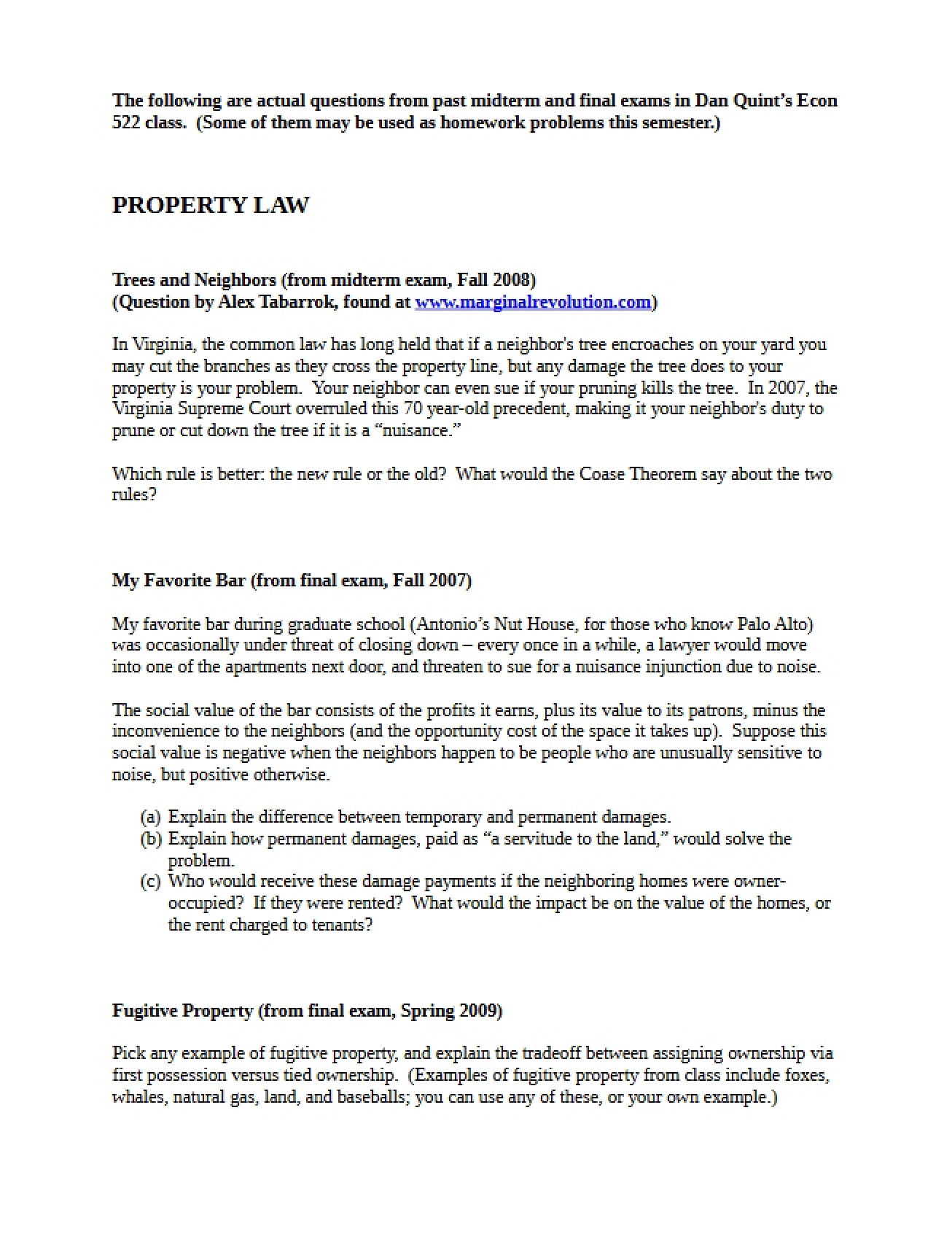 Law of Property