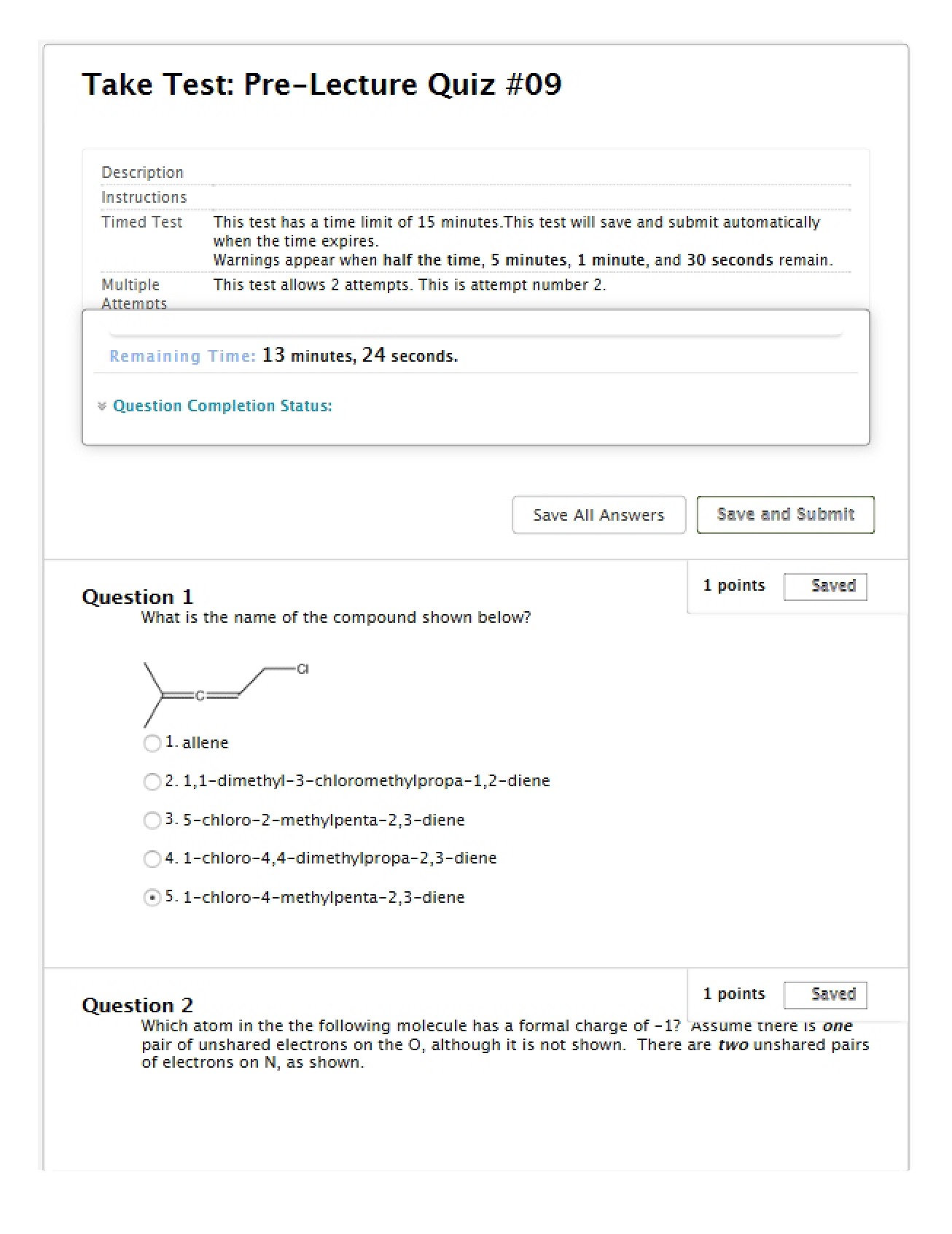 Pre-Lecture Quiz #09
