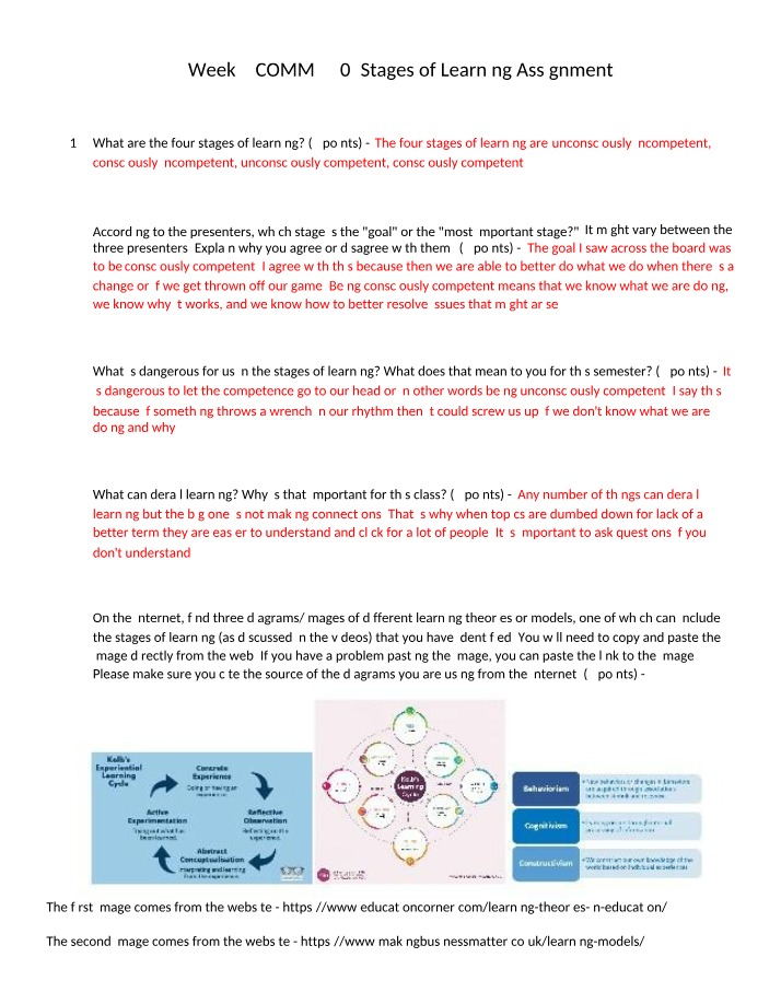 Assignment 2 - Stages of Learning and Conflict (W02)