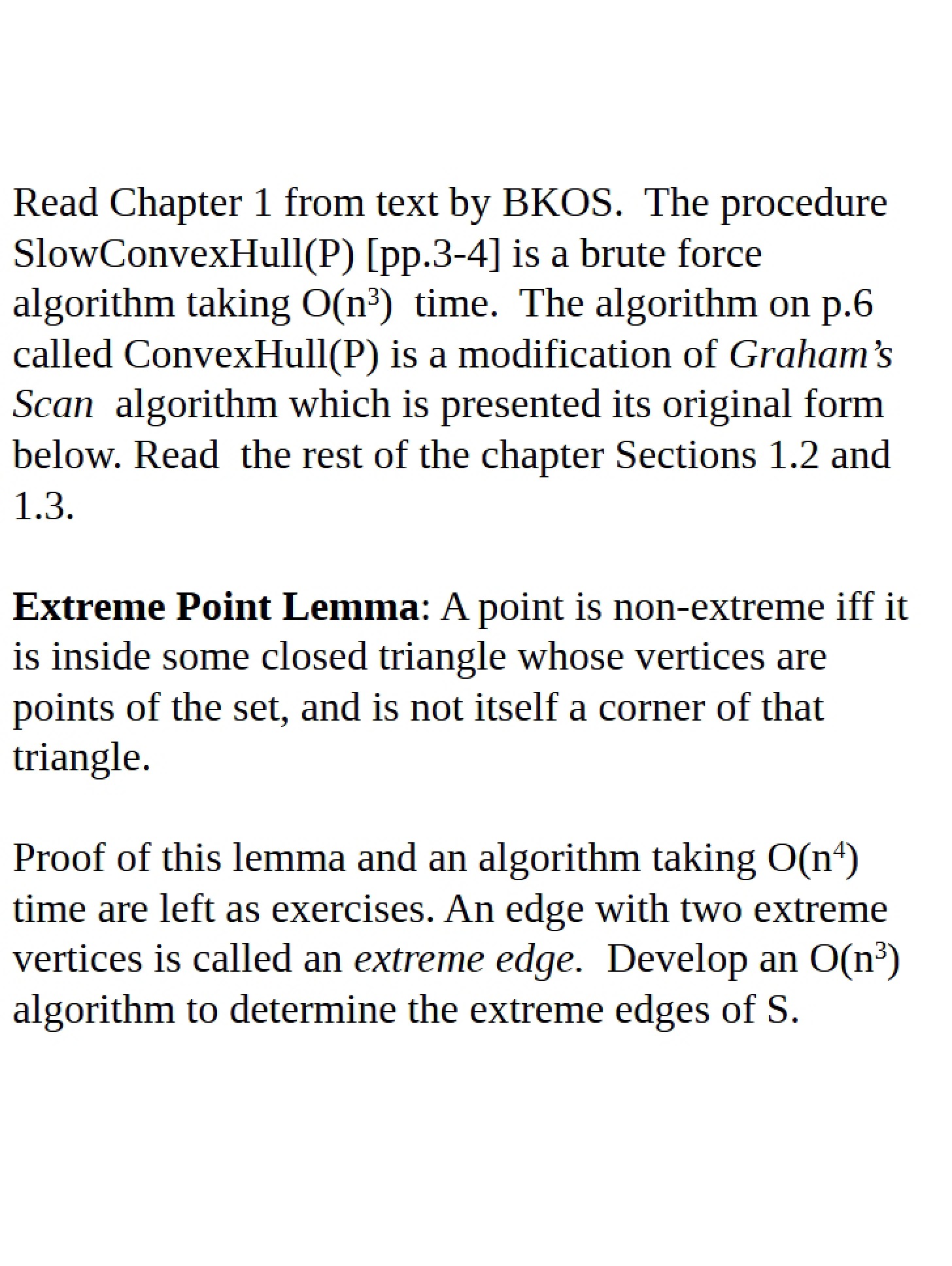 Graham's Scan for Convex Hulls