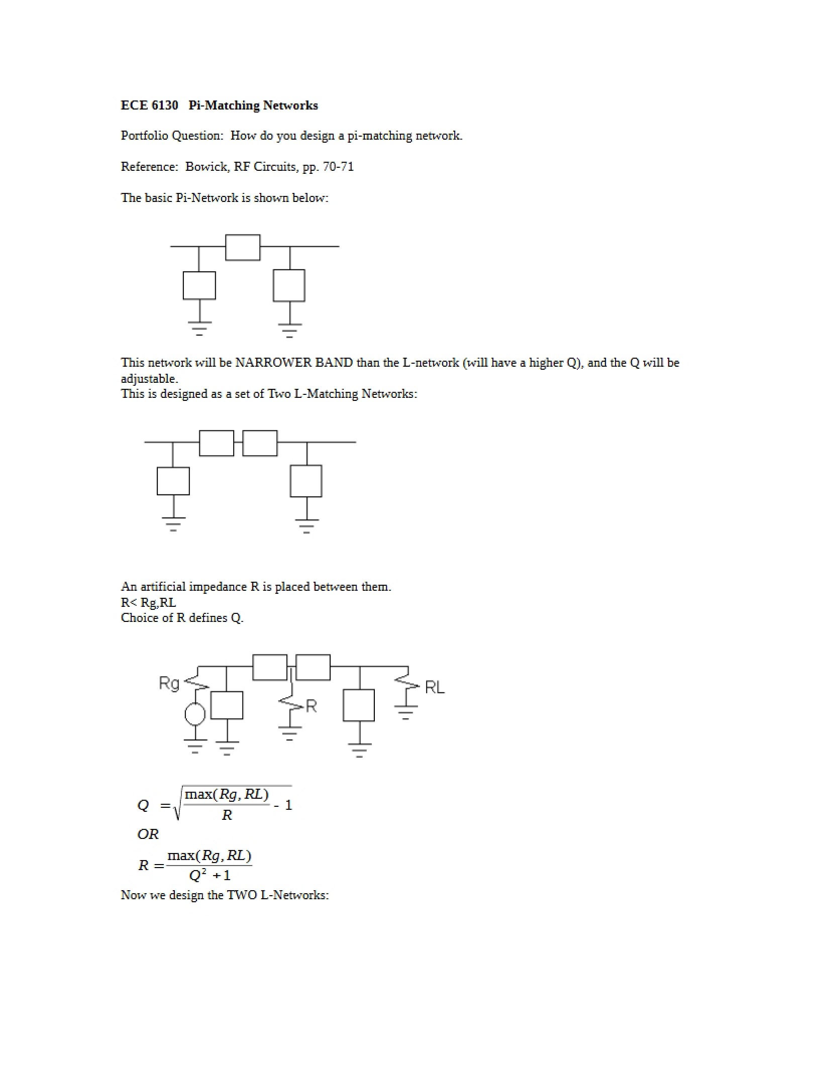 Networks for Pi-Matching
