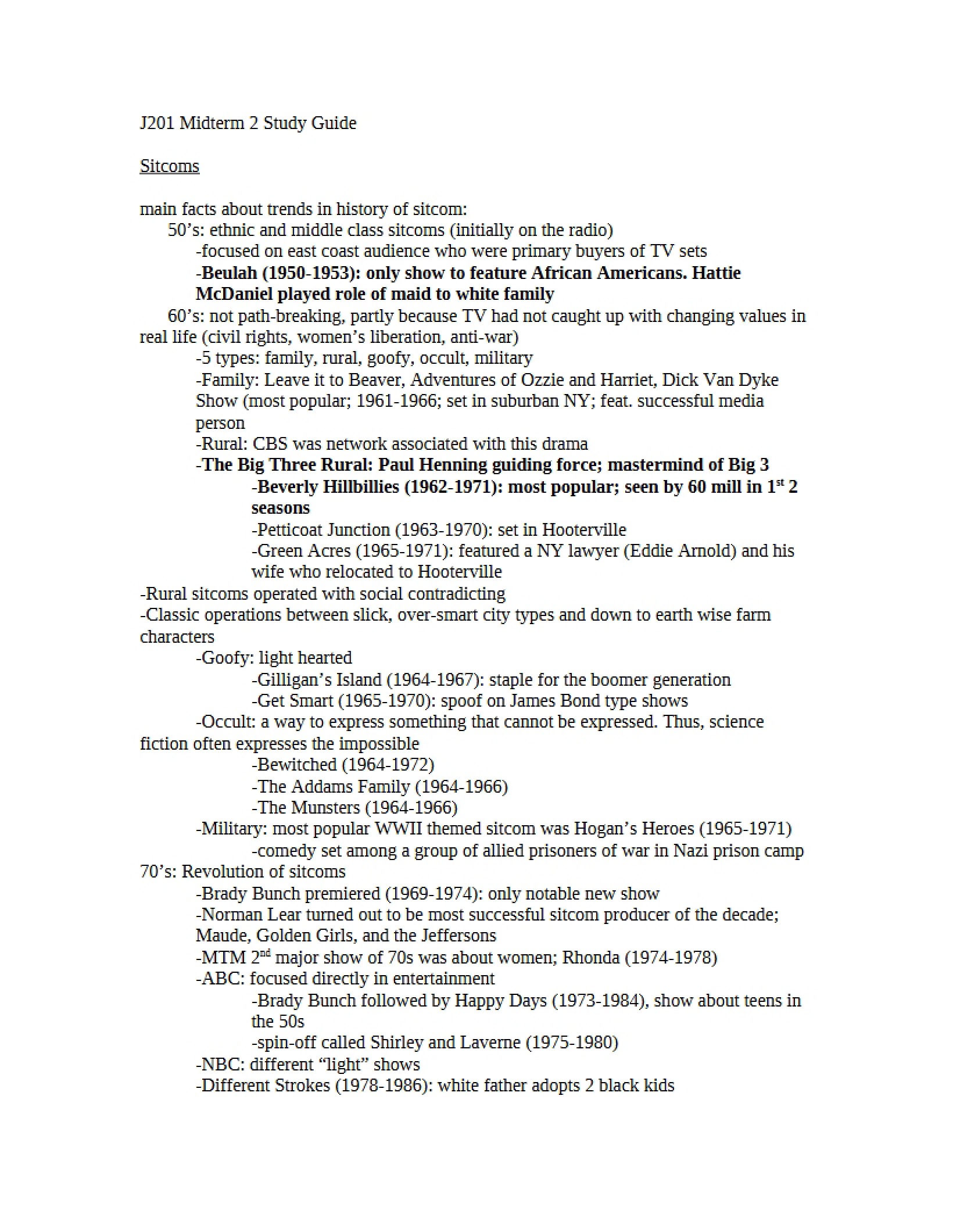 Media and Society Midterm 2