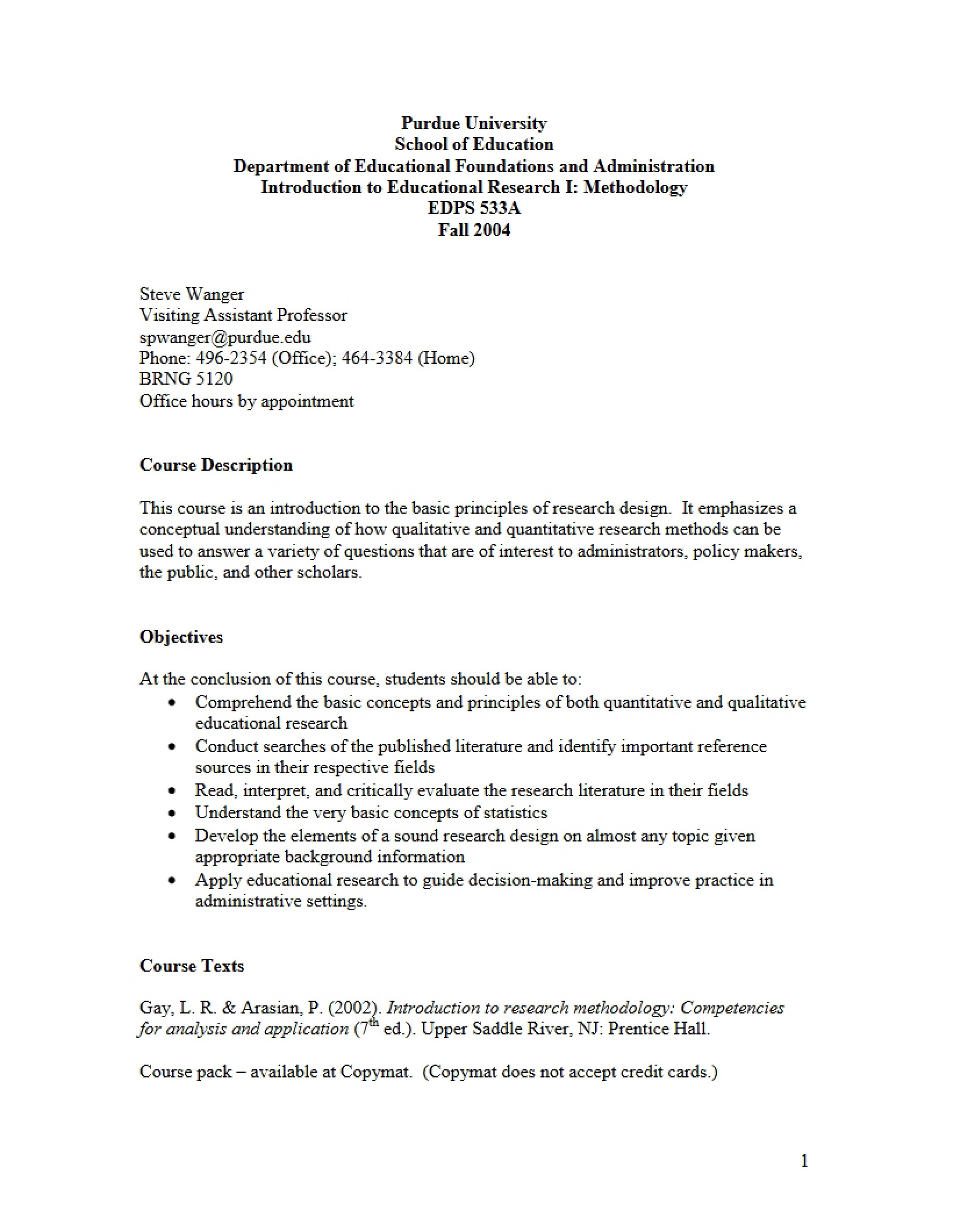 Syllabus