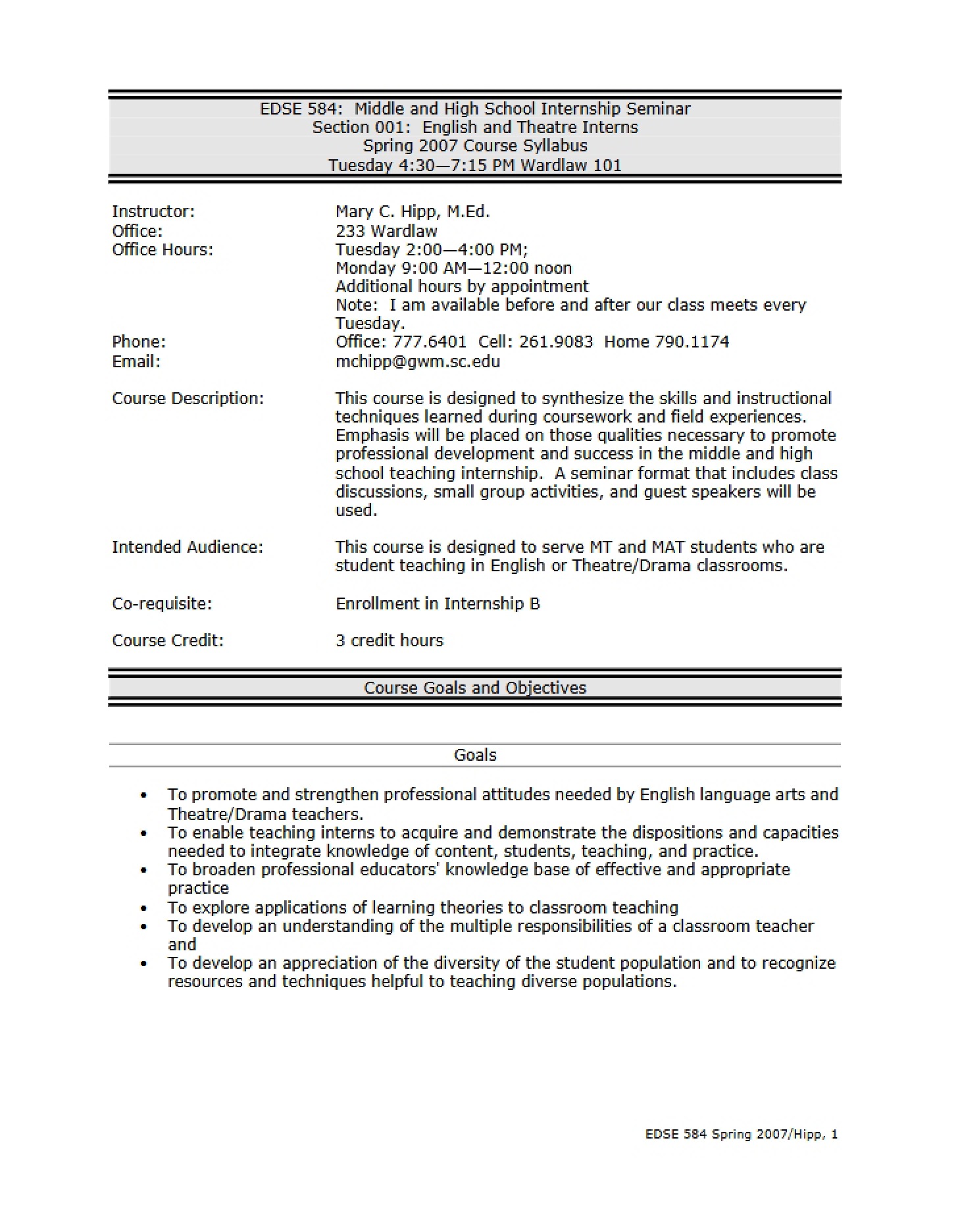 Syllabus for EDSE 584