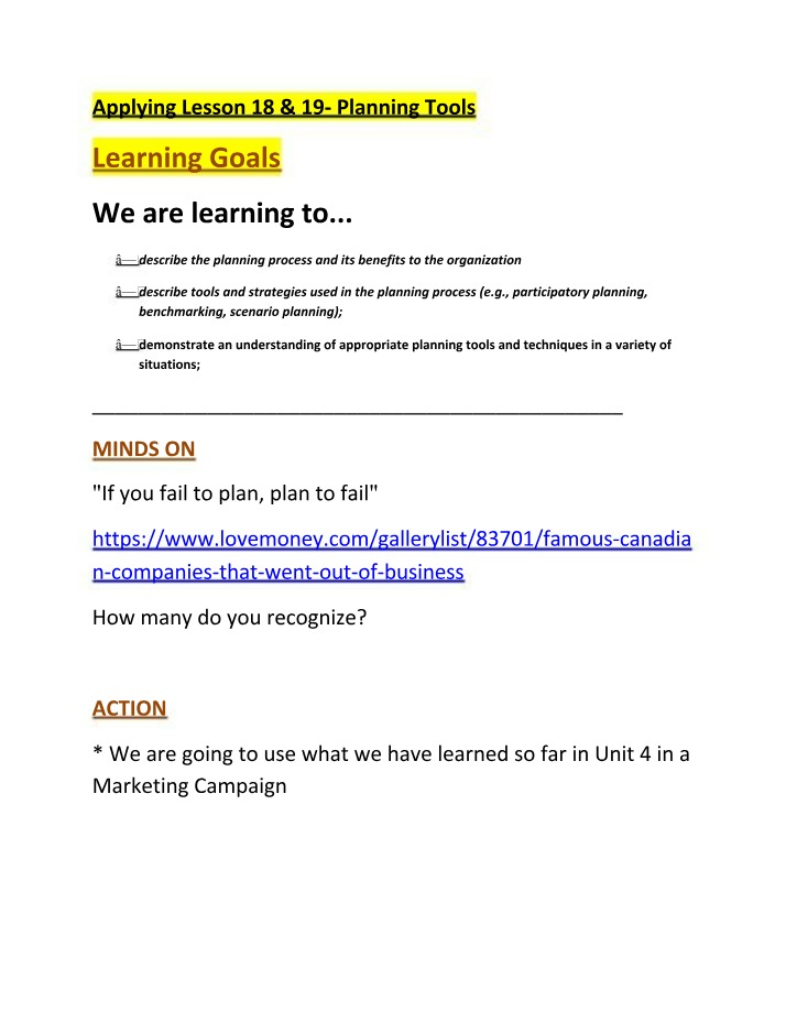 Effective Planning Tools for New Toothpaste Launch