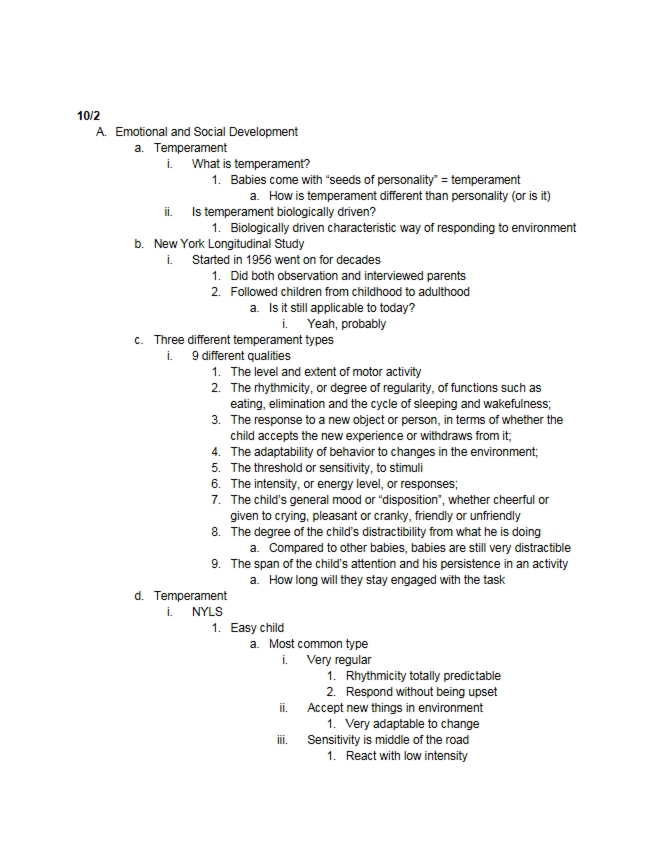 Comprehensive Notes for Psychology 220
