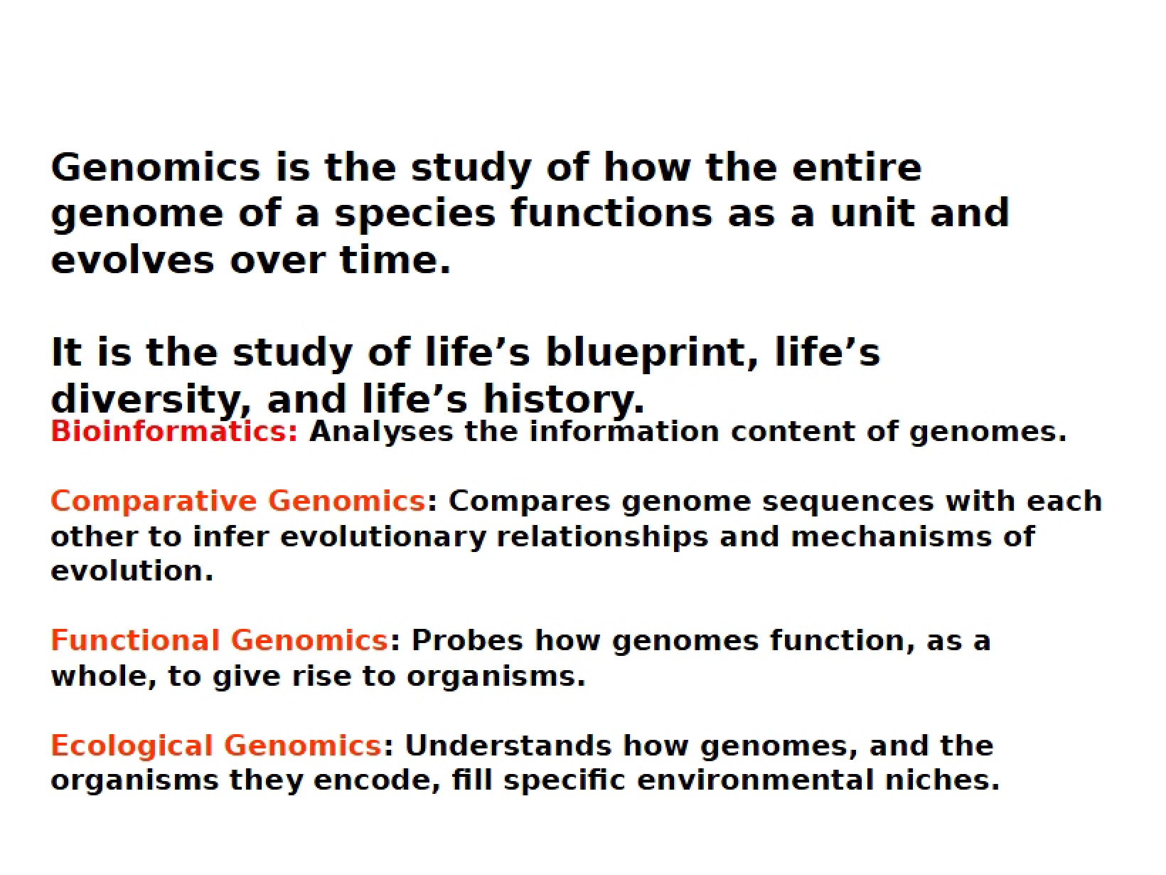 Notes on Developmental Genetics