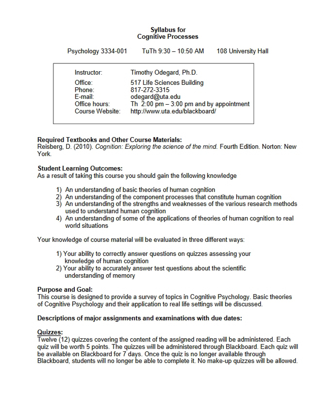 Syllabus Psychology 3334