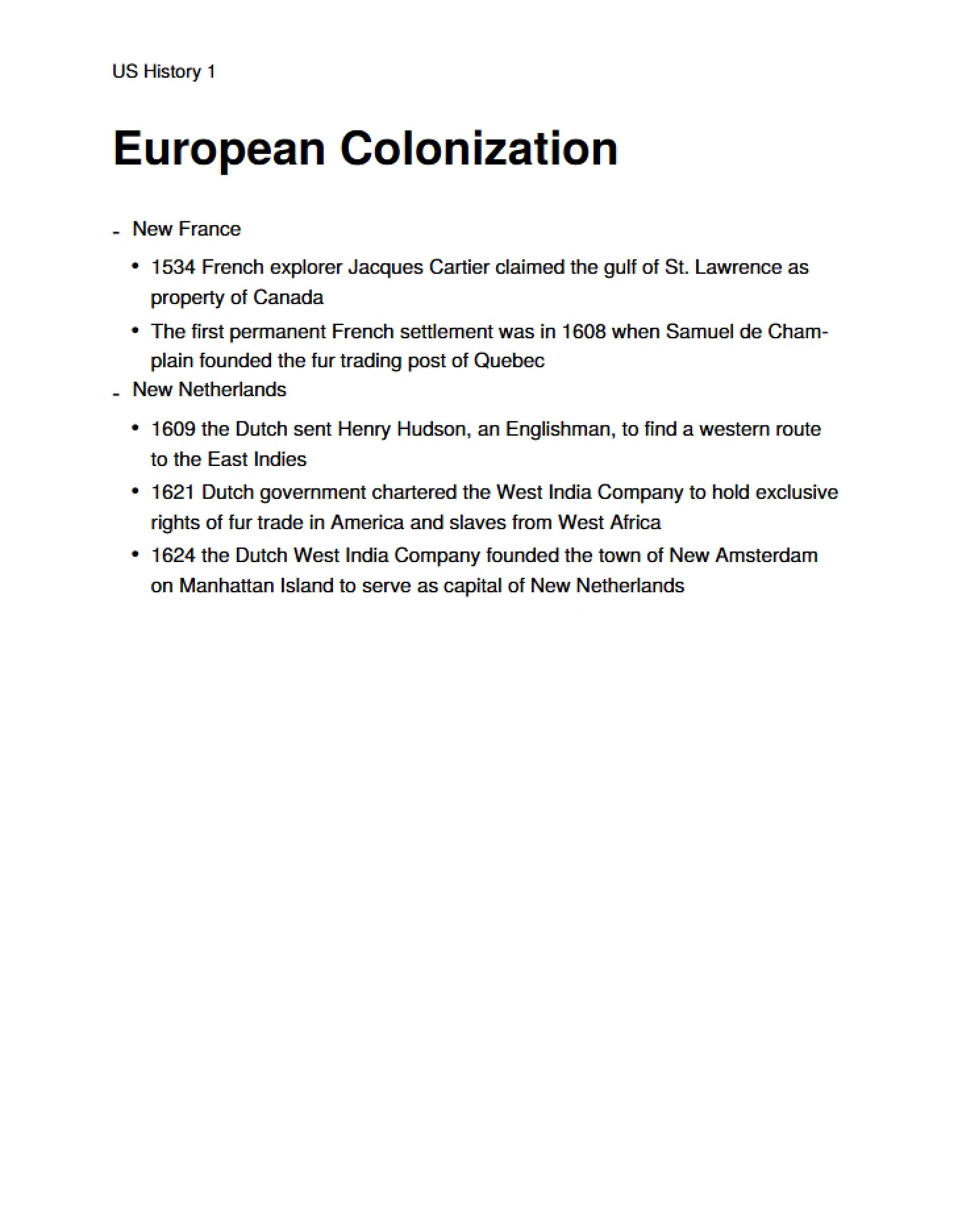 Colonization by Europe