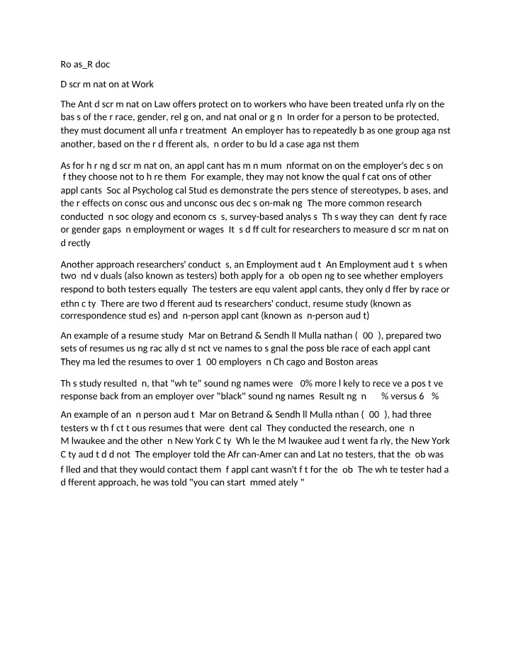 Rojas Research Document
