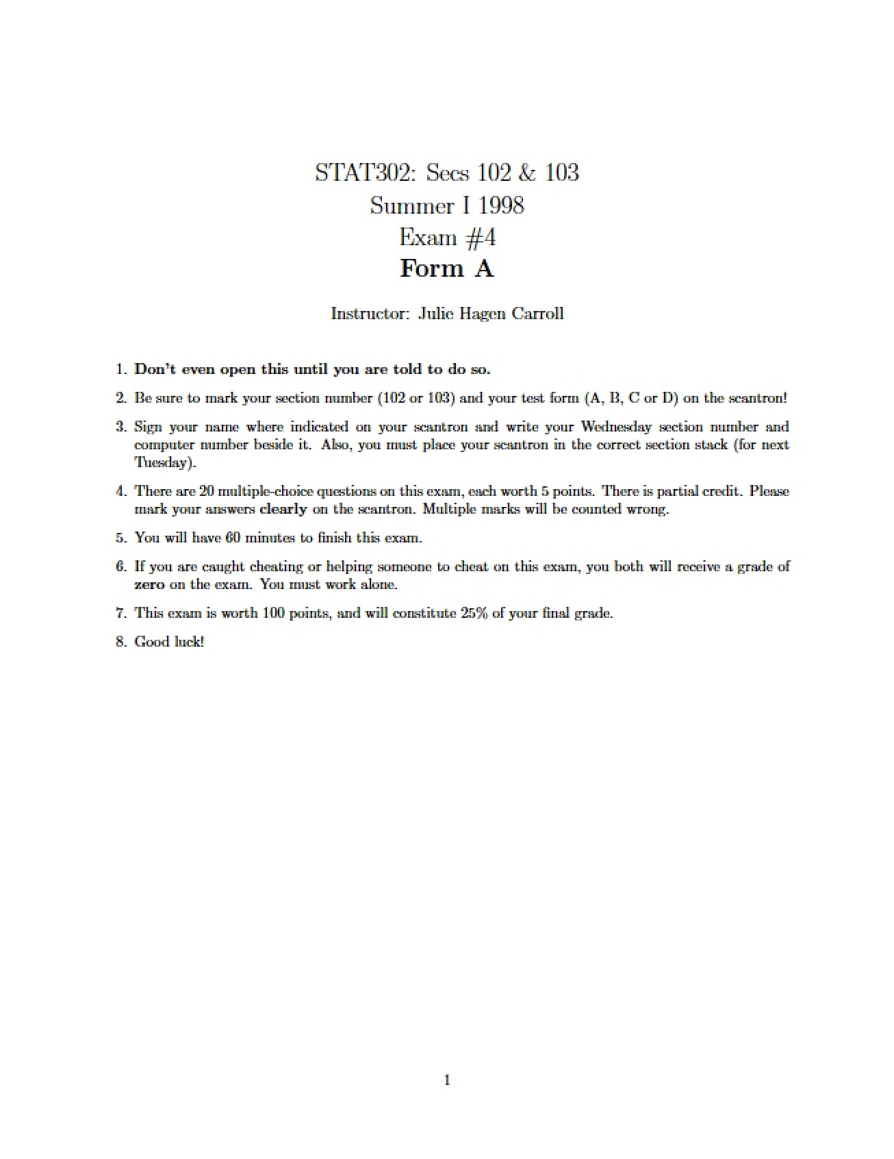 Exam 4