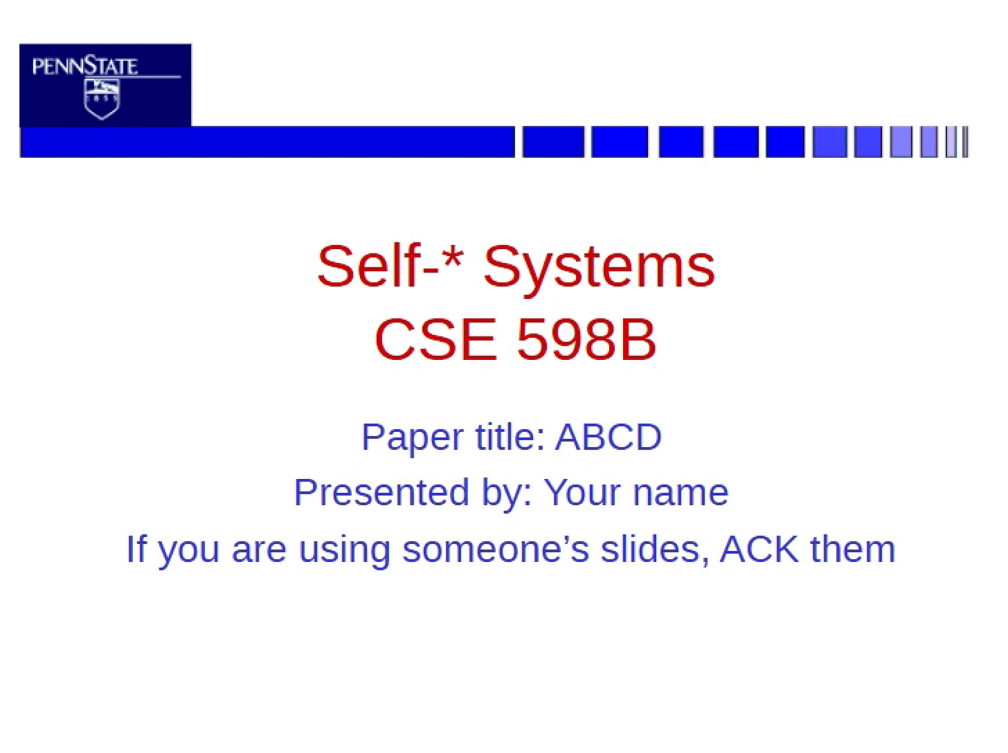 Systems of Self
