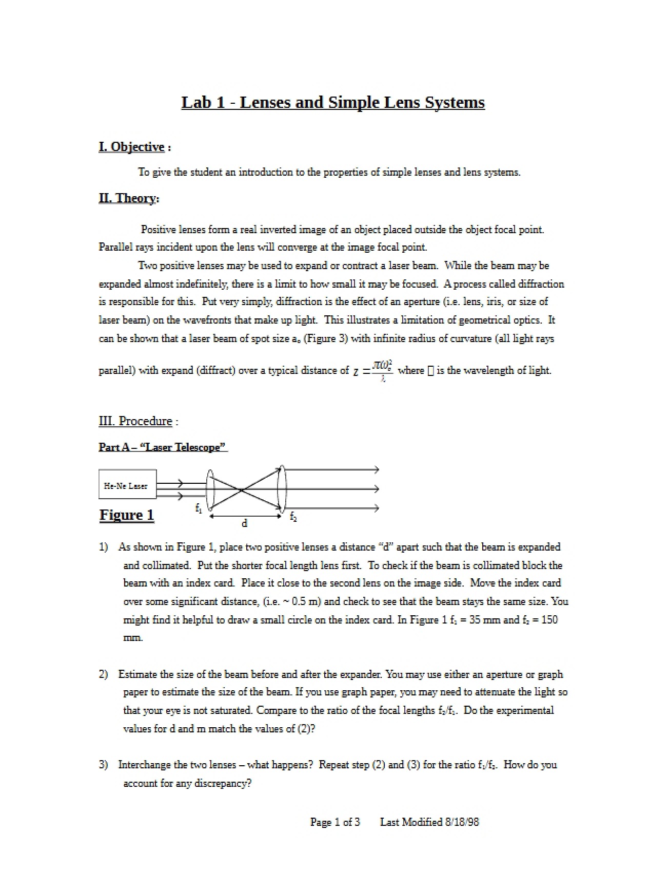 Systems of Simple Lenses