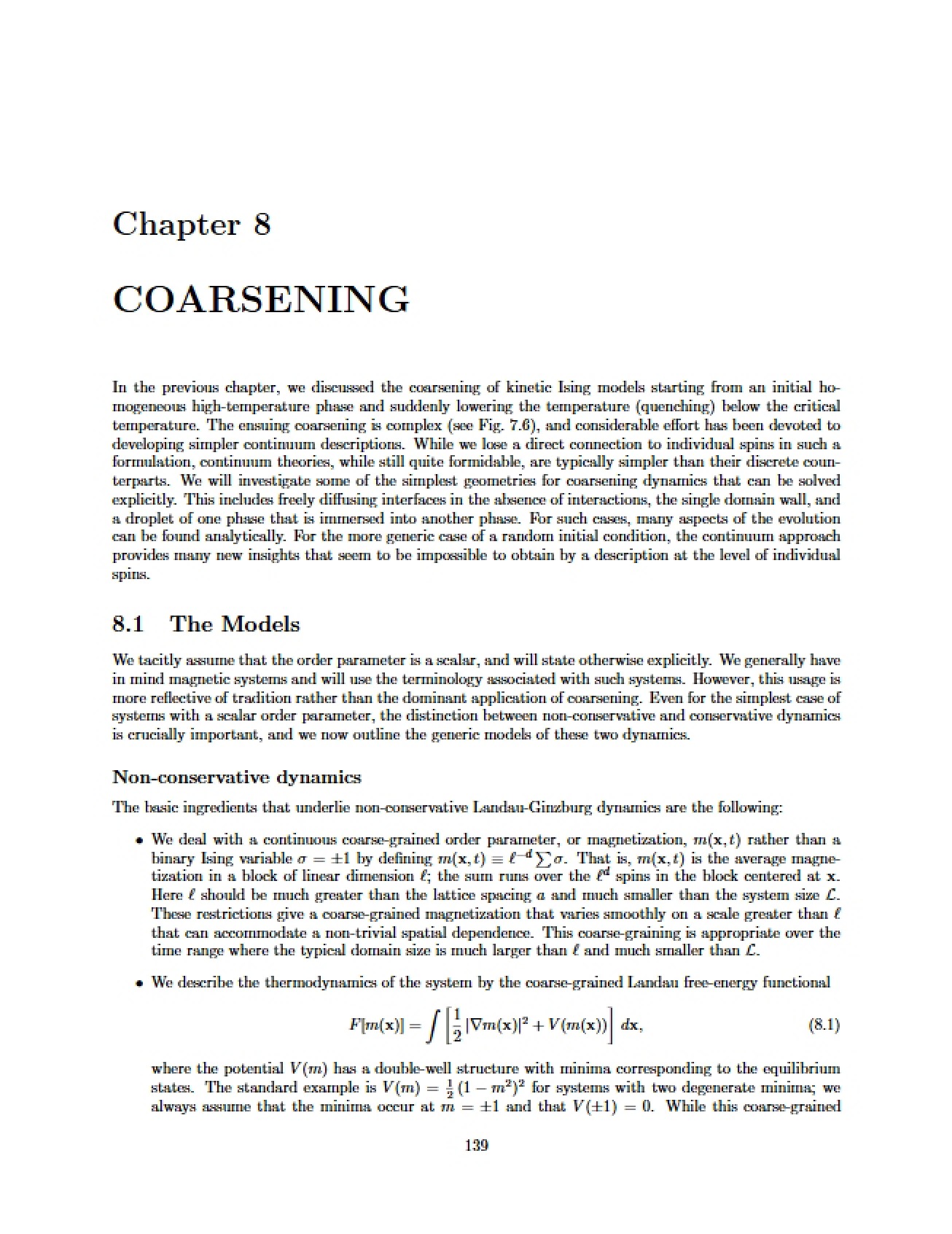 Coarsening Principles