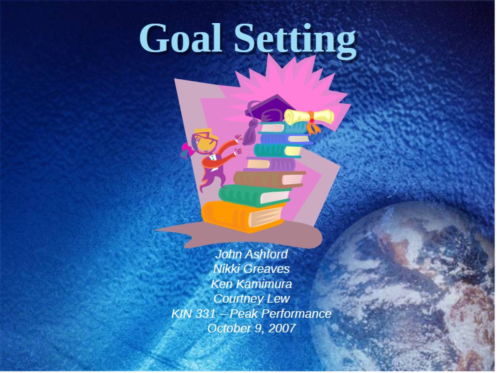 Goal Setting Workshop (WS01)