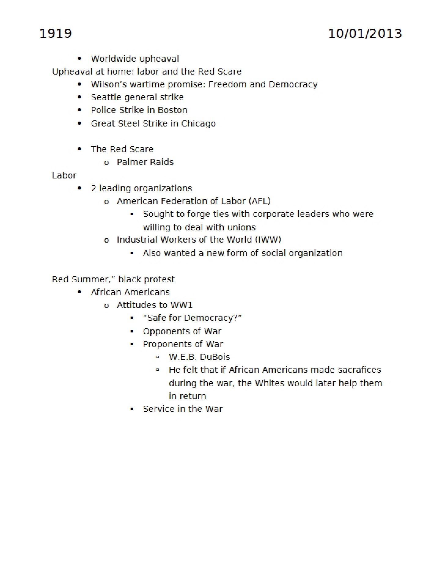 Labor Studies